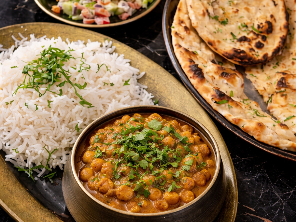 CHANA MASALA LUNCH.