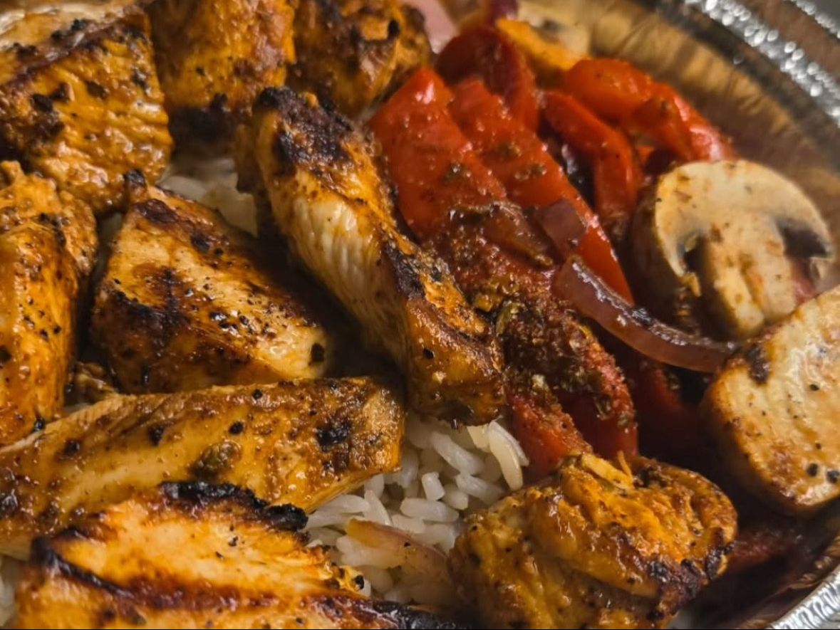 Chicken Souvlaki Platter