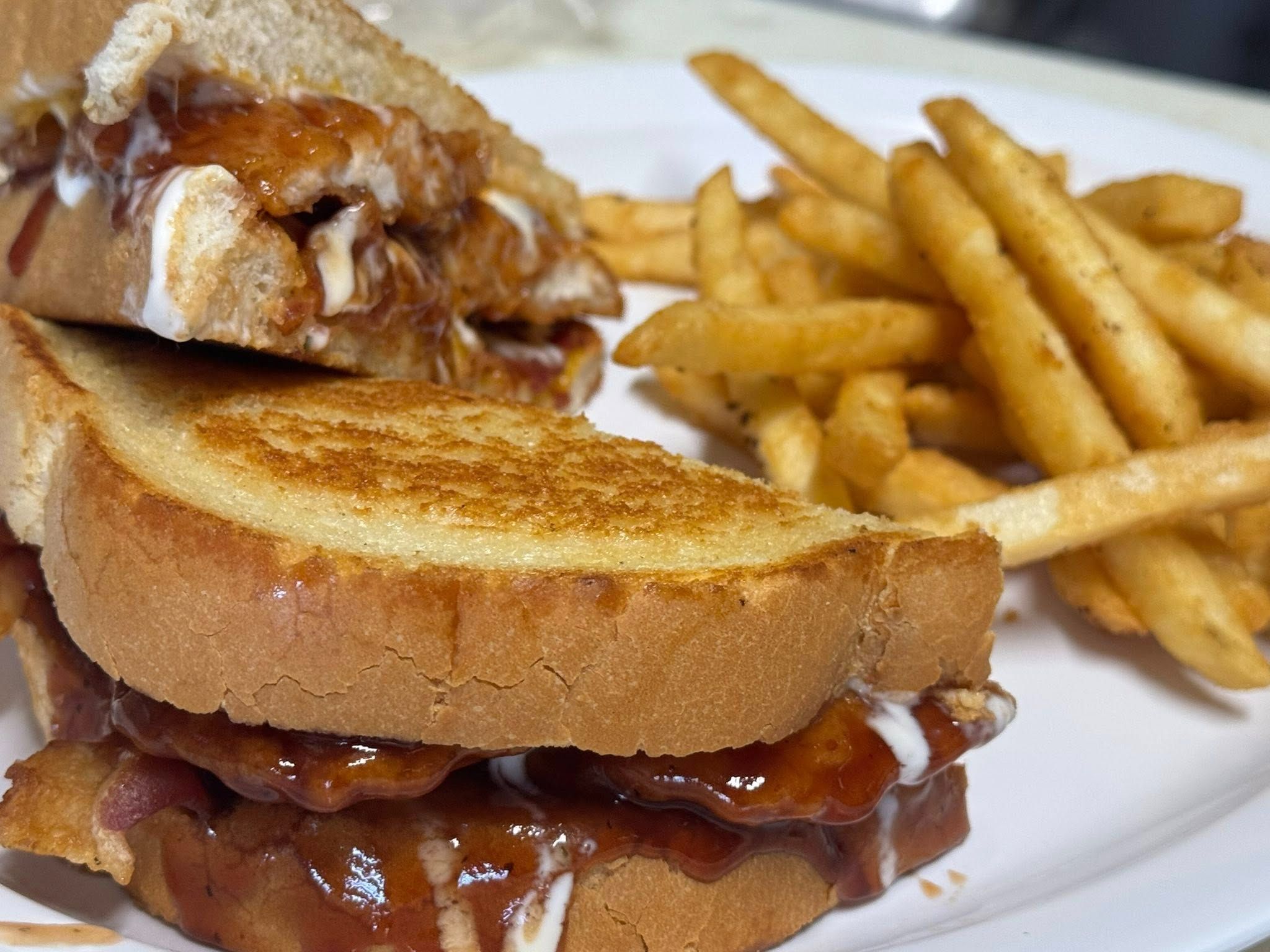 Honey BBQ Chicken Melt.
