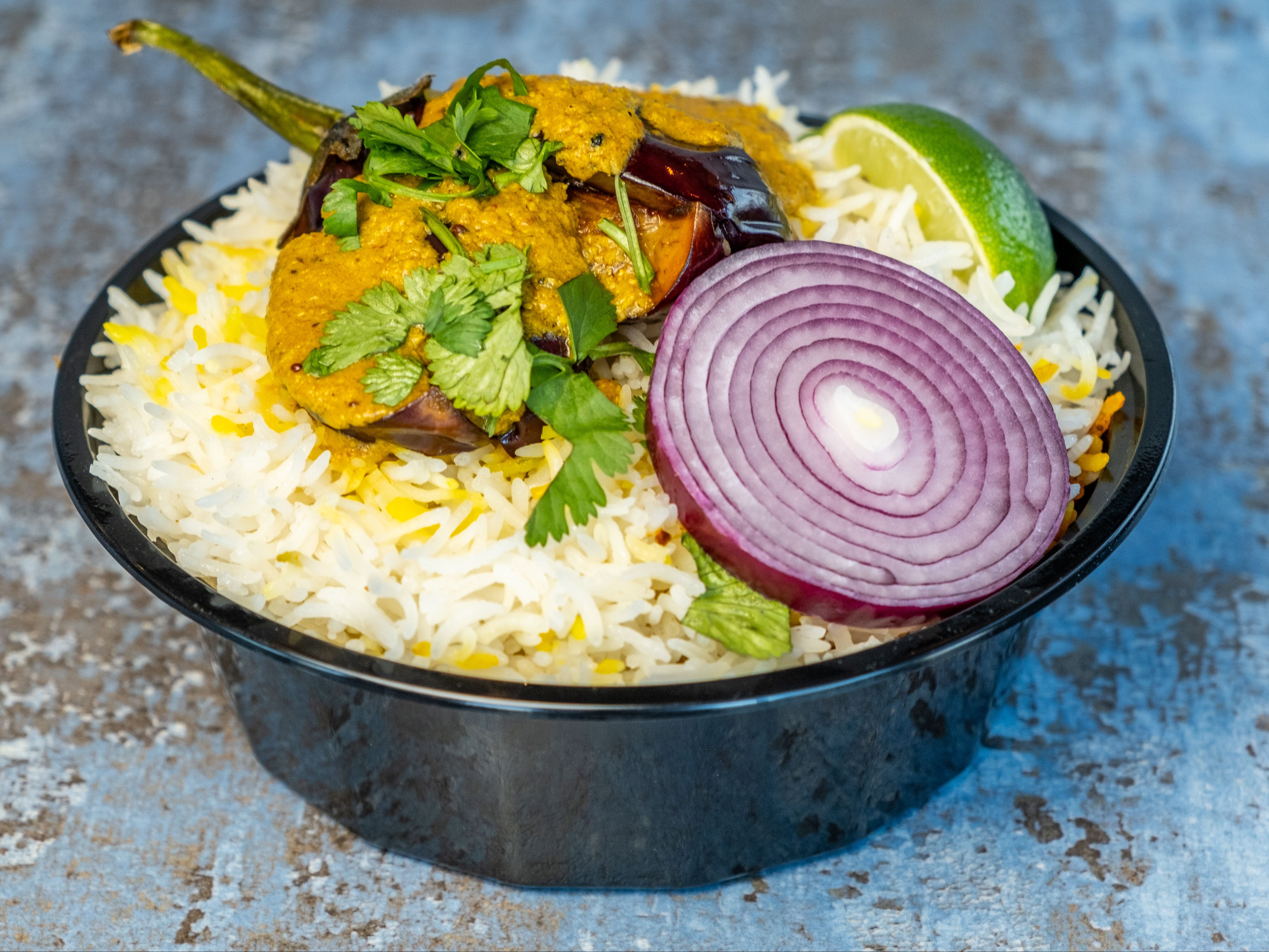 Gutti Vankaya Biryani.