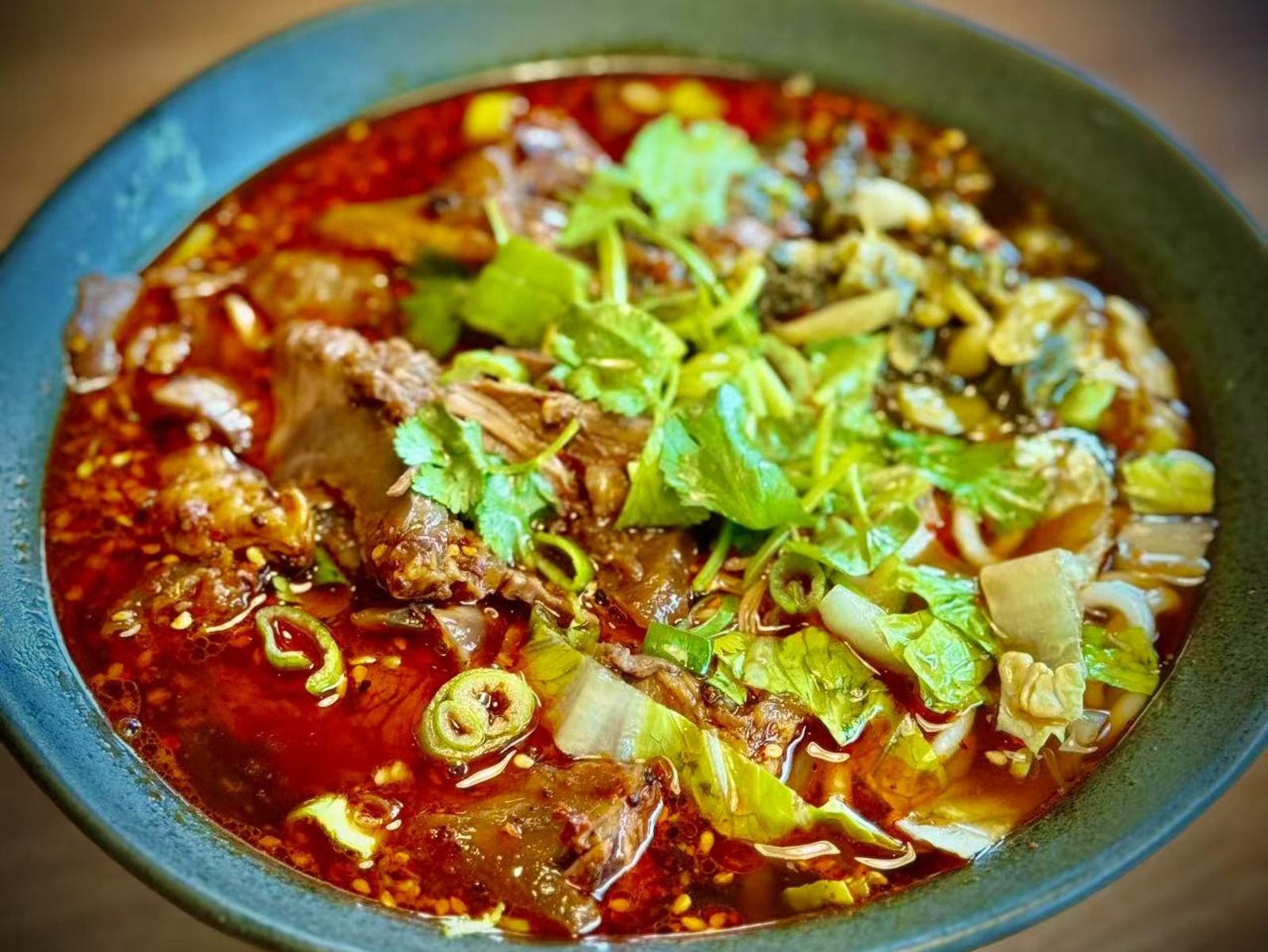 Nouilles de tendon de bœuf épicées