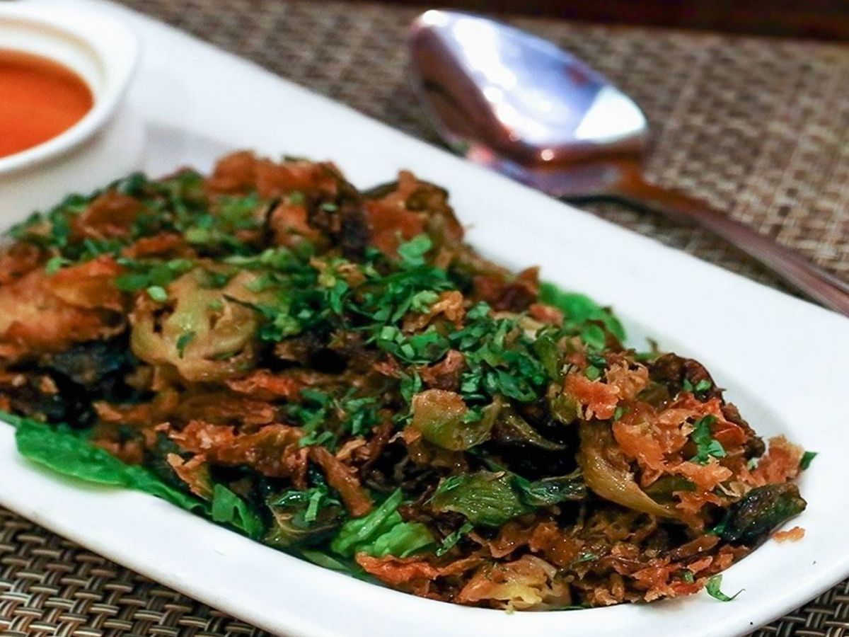 Crispy Brussel Sprouts Pakora.