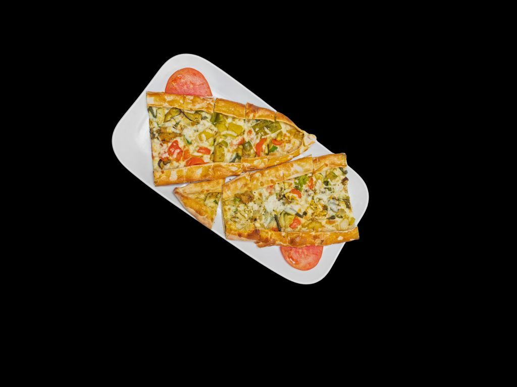 VEGGIE PIDE* roasted veggies.