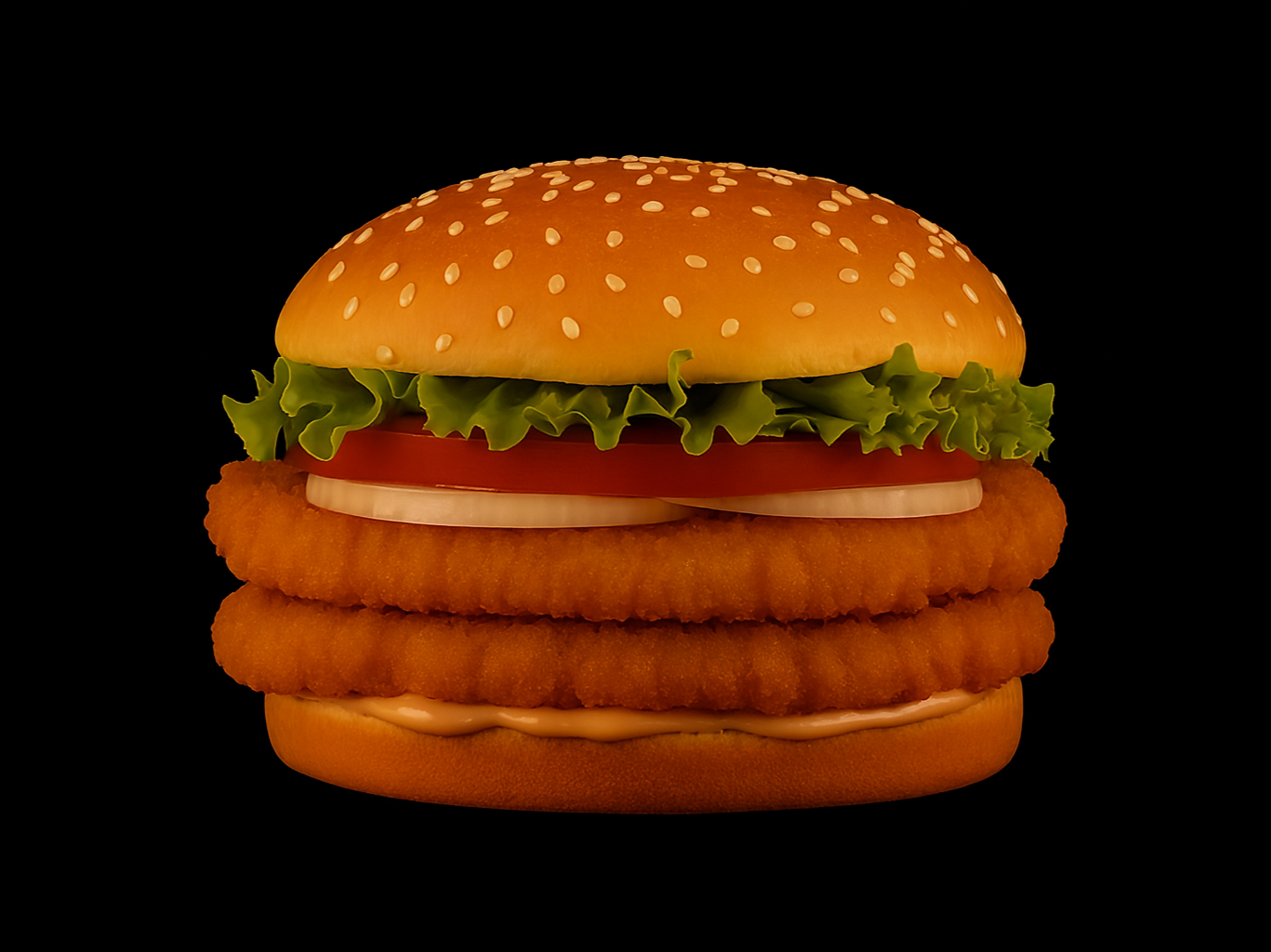 #32 Double Patty Fish Sandwich Combo W/ fries a can soda