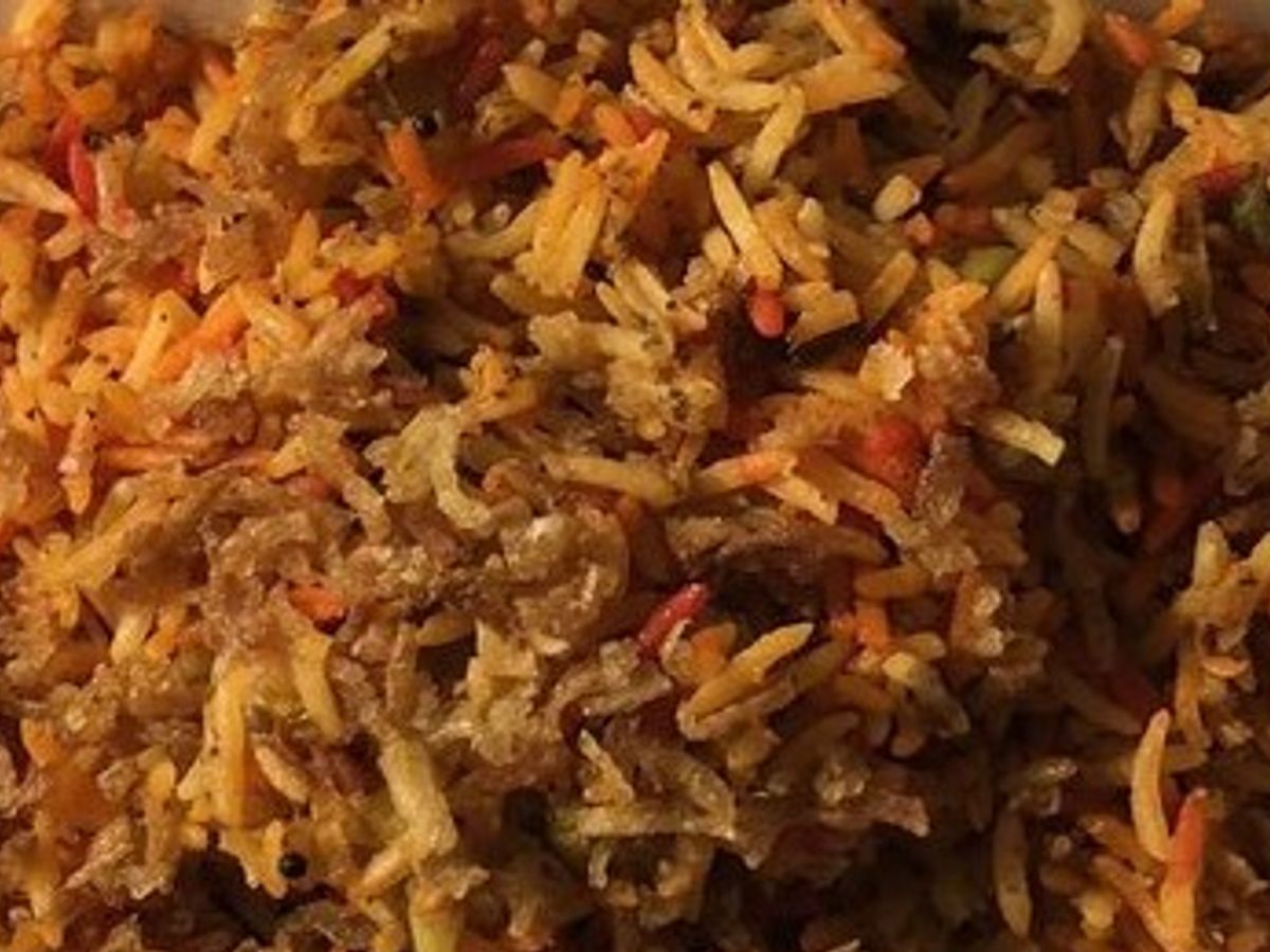 Vegetable Biryani.