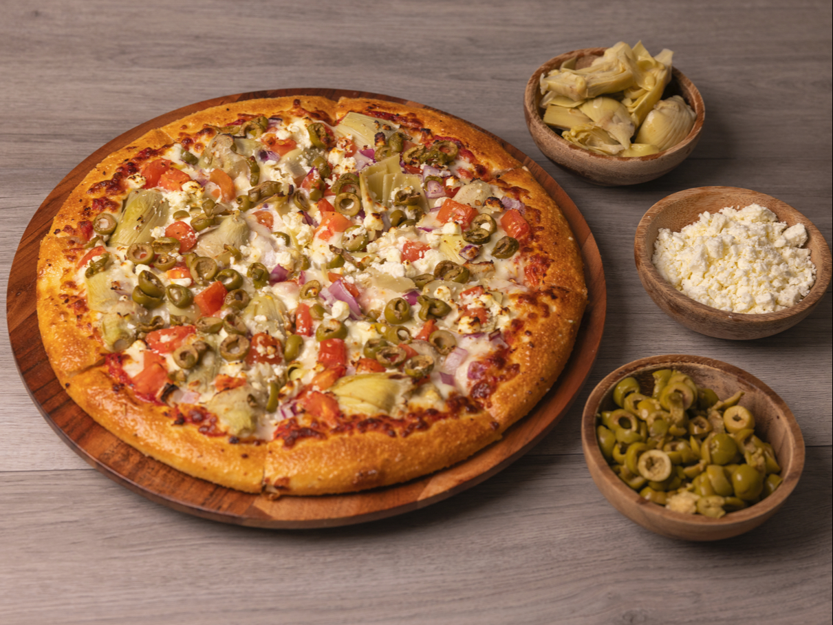 European Veggie Pizza.