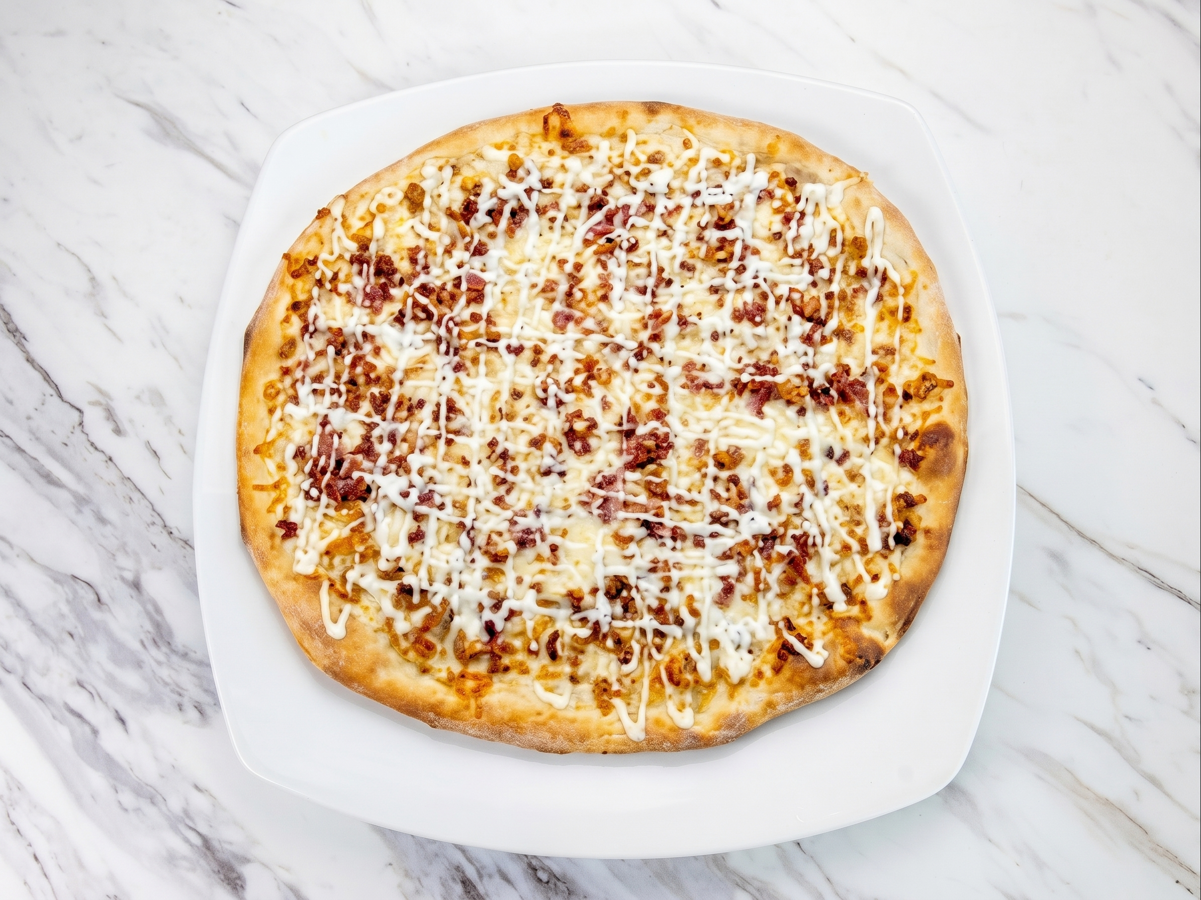 Chicken Bacon Ranch Personal Pizza.