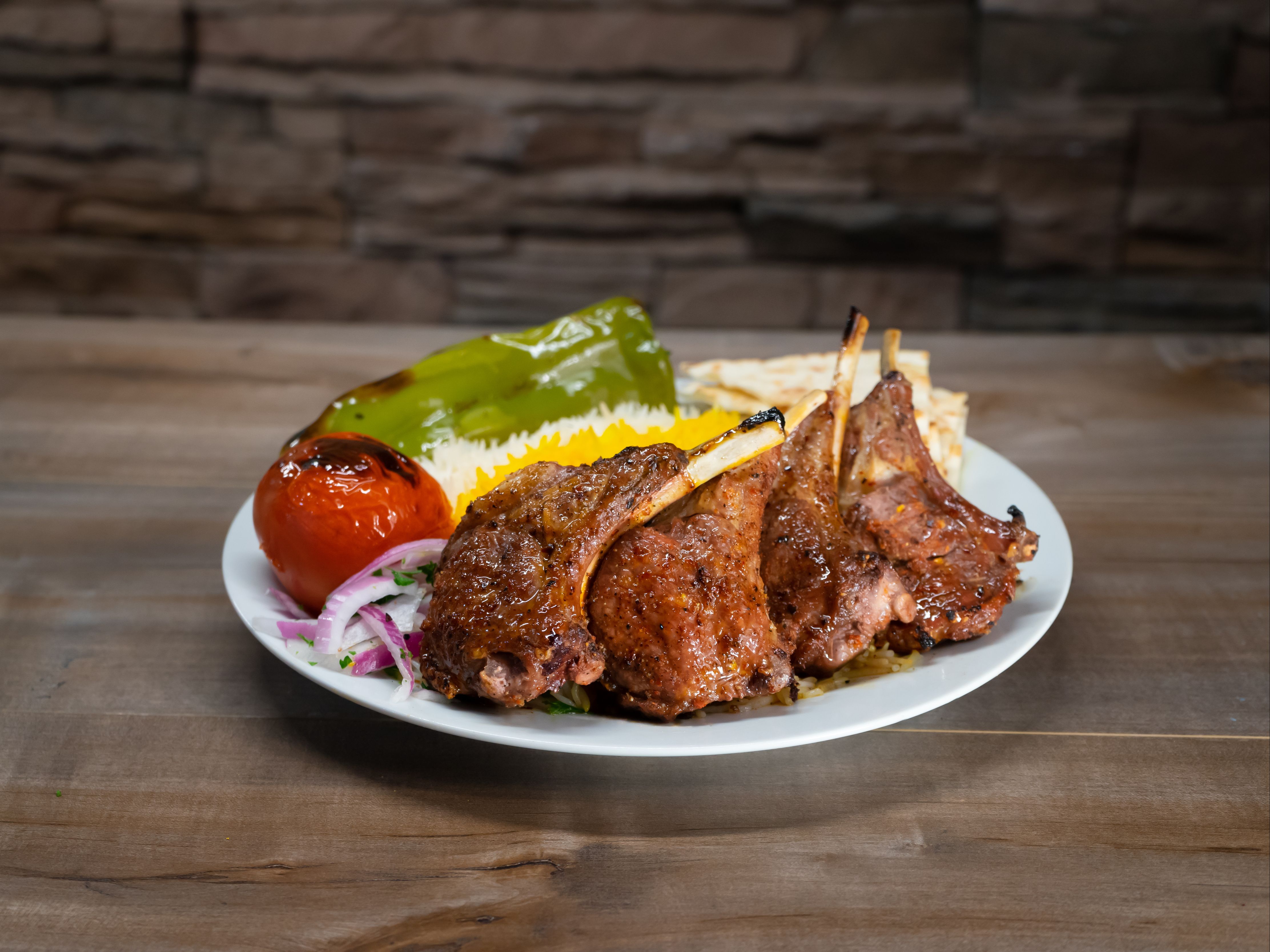 #7 Lamb Chops Plate.