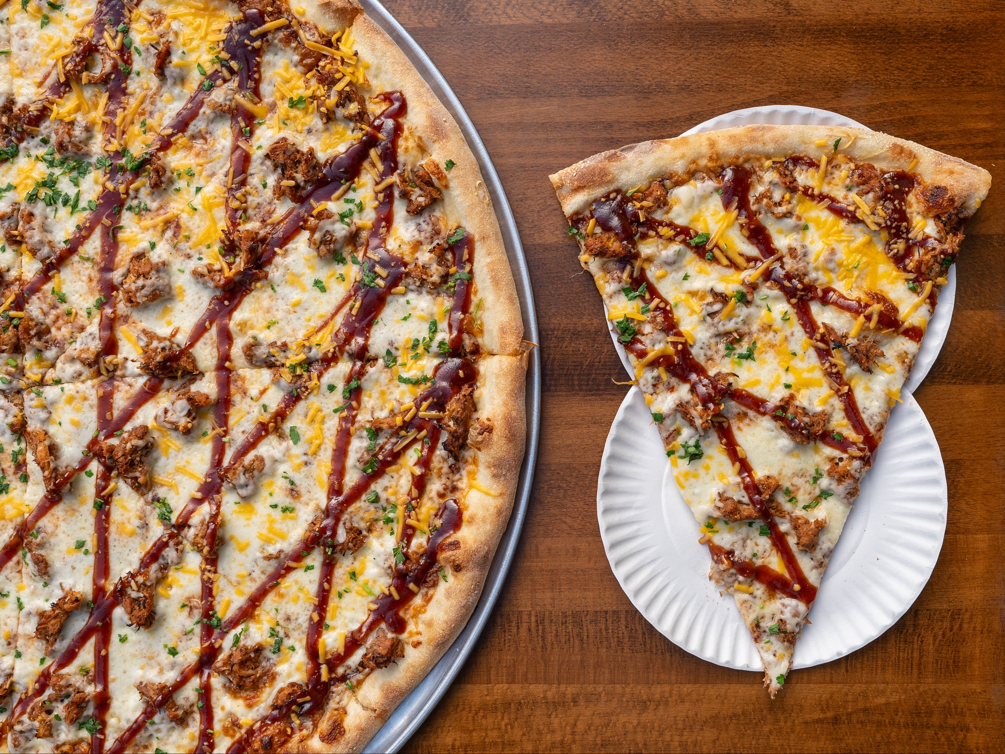 BBQ Pulled Pork Slice.