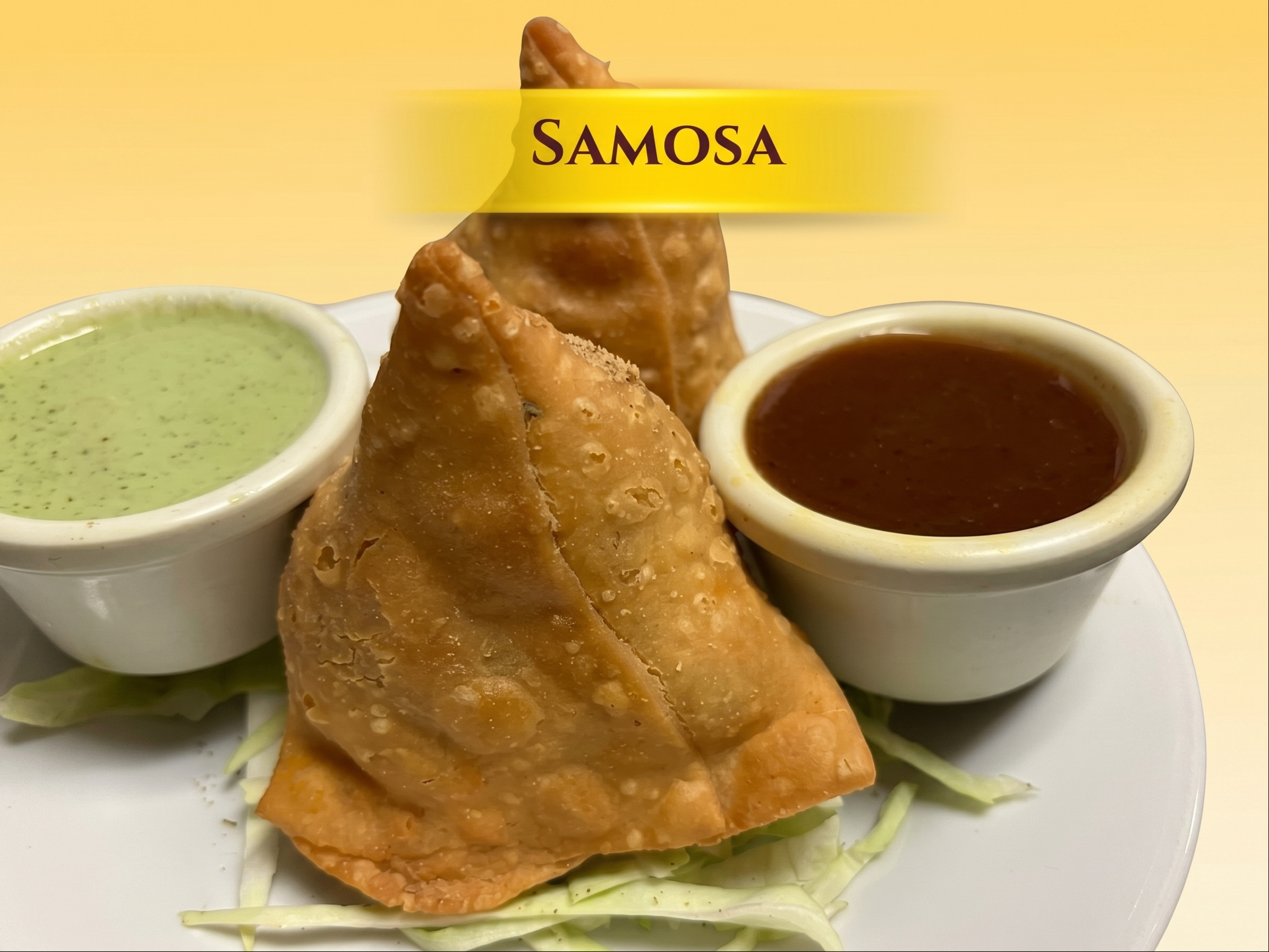 Vegetable Samosa Tray.