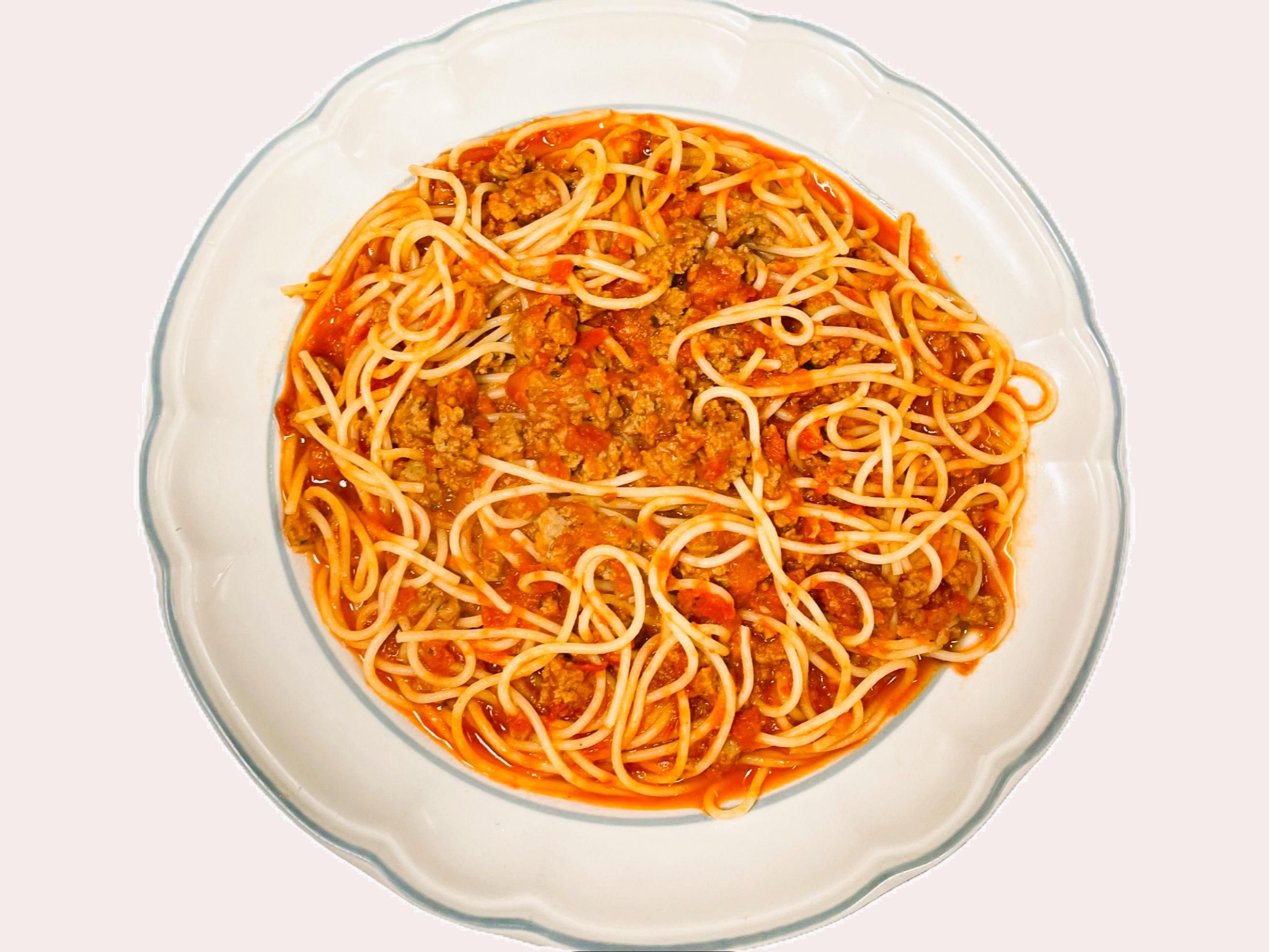 Spaghetti and Meat Sauce.