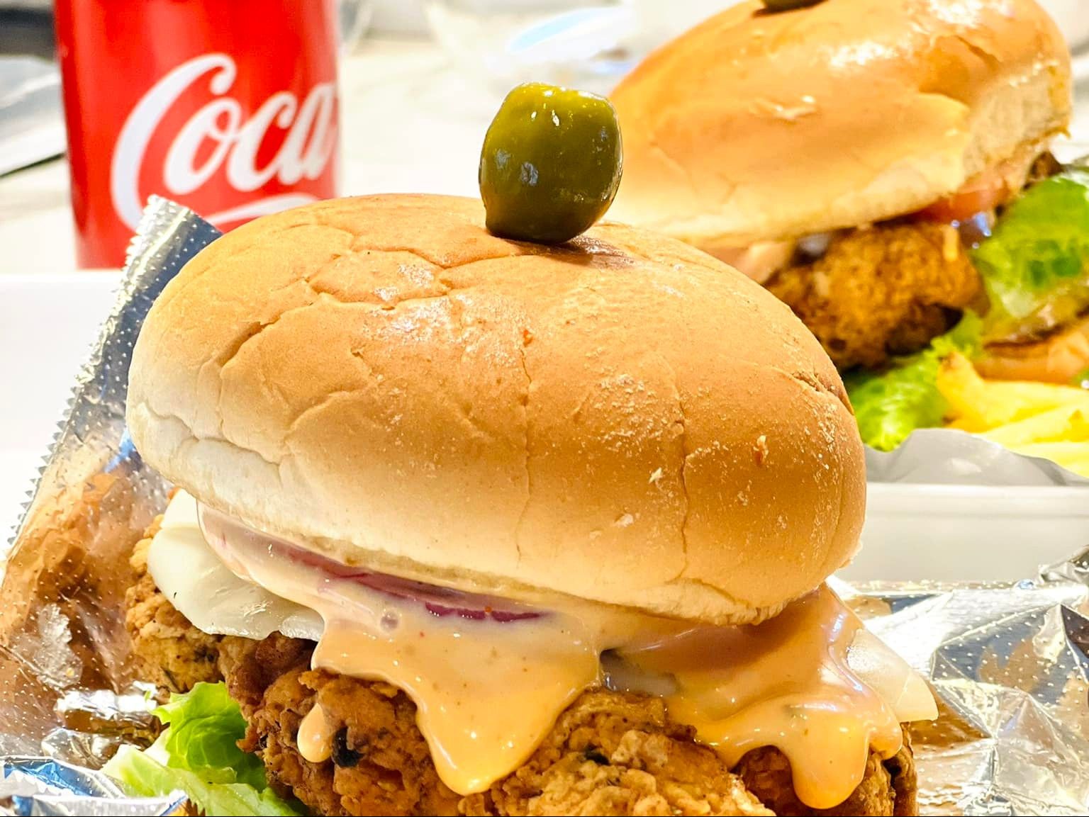 Spicy Crispy Chicken Burger.