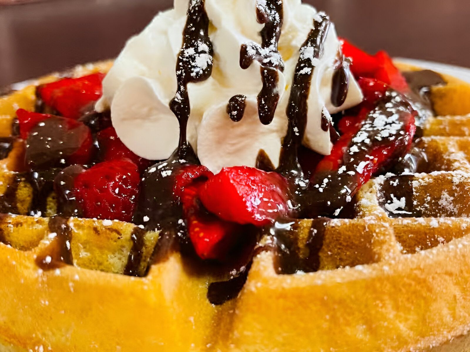 Strawberry Nutella Waffle.