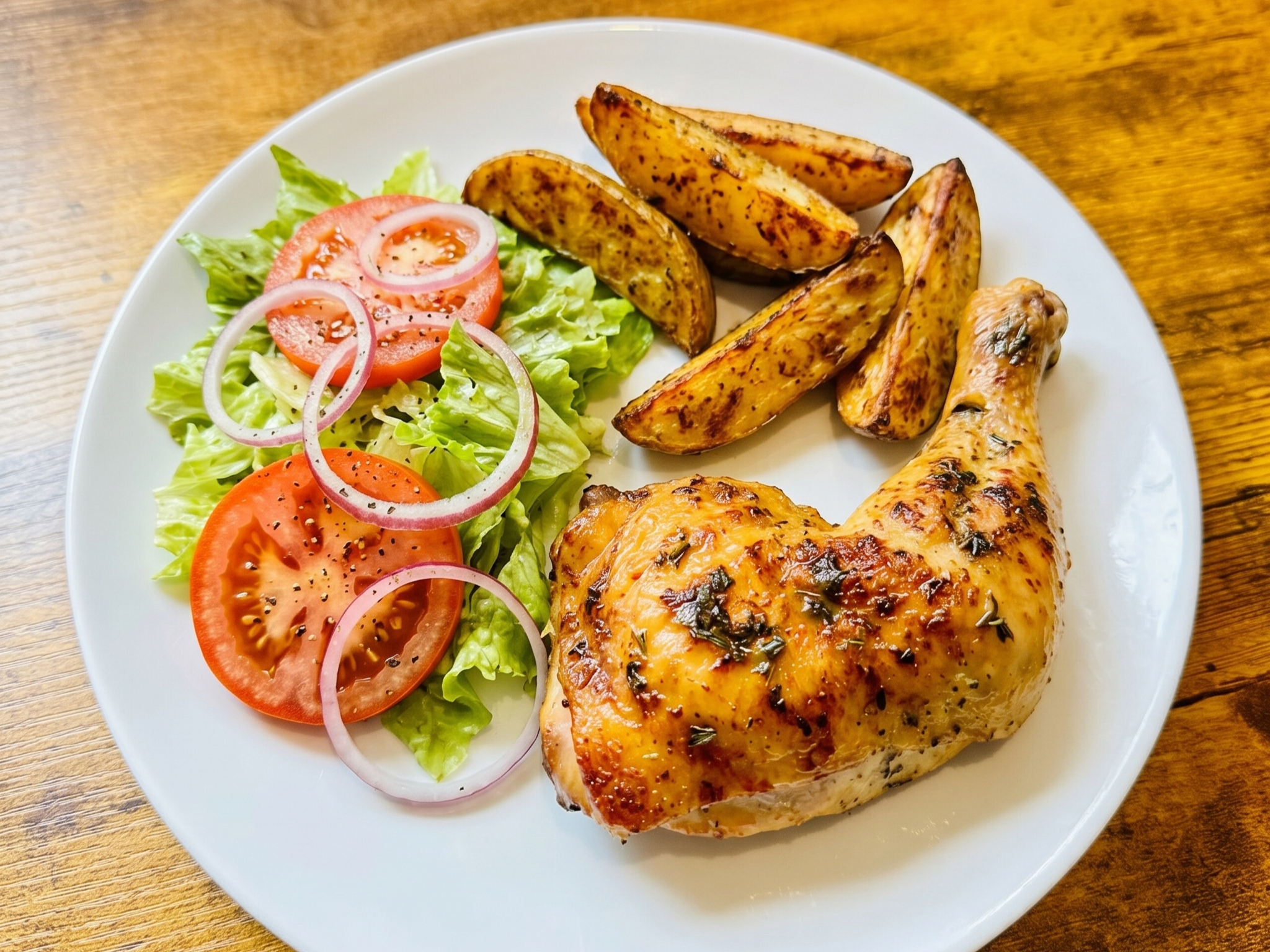 Oven Roasted Lemon Chicken.