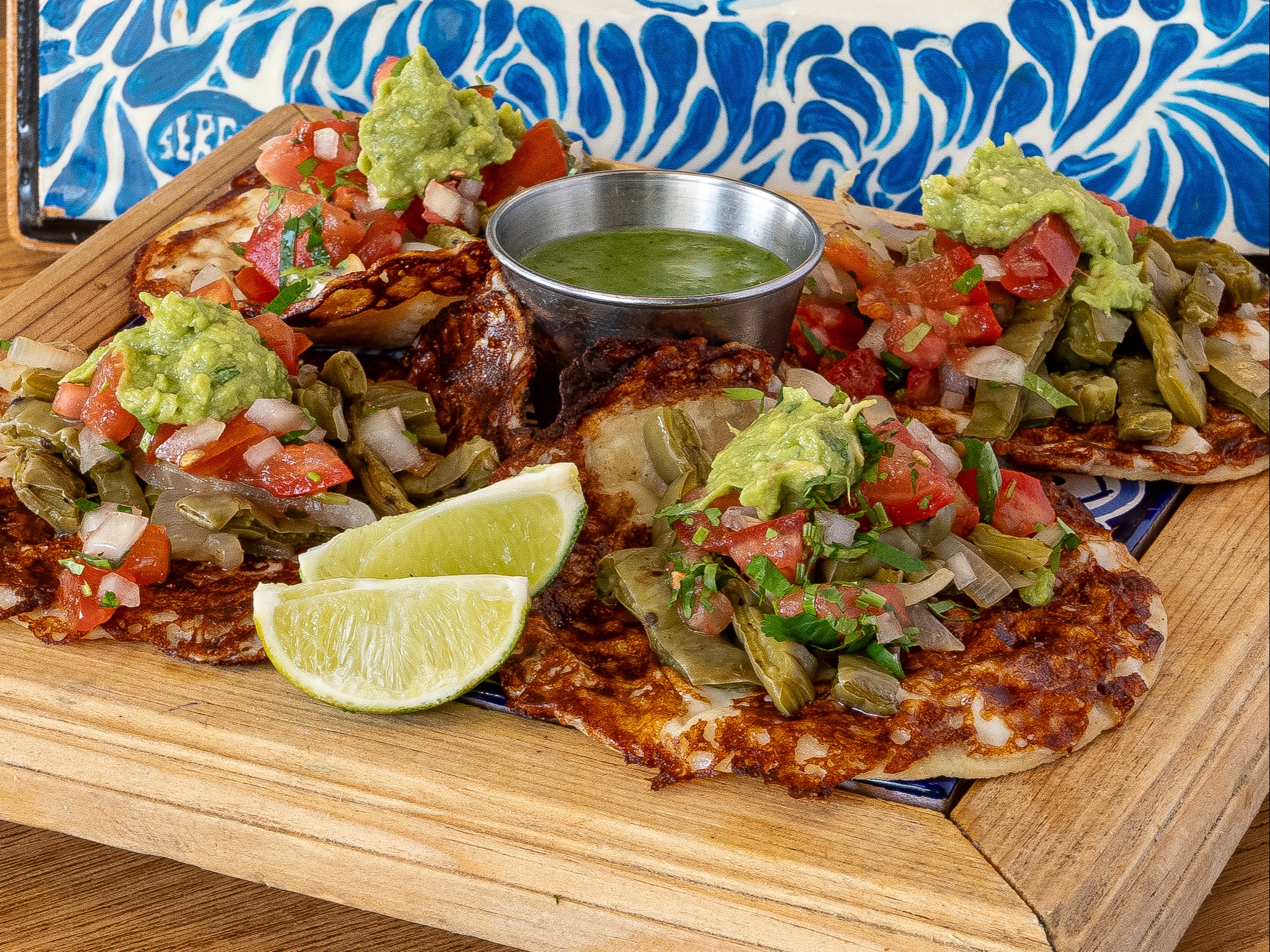 Hibiscus (Jamaica) Tacos al Queso.