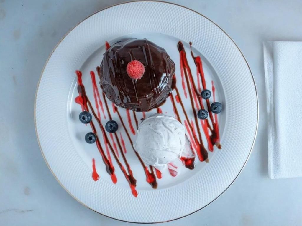 Molten Chocolate Lava Cake.