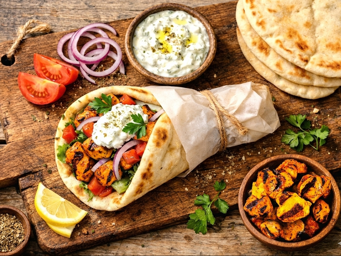 Chicken Kabab Wrap.