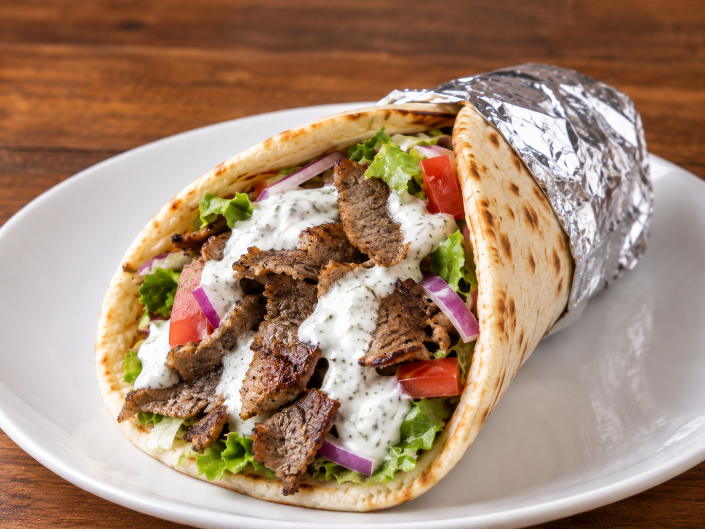Lamb Gyro Wrap.