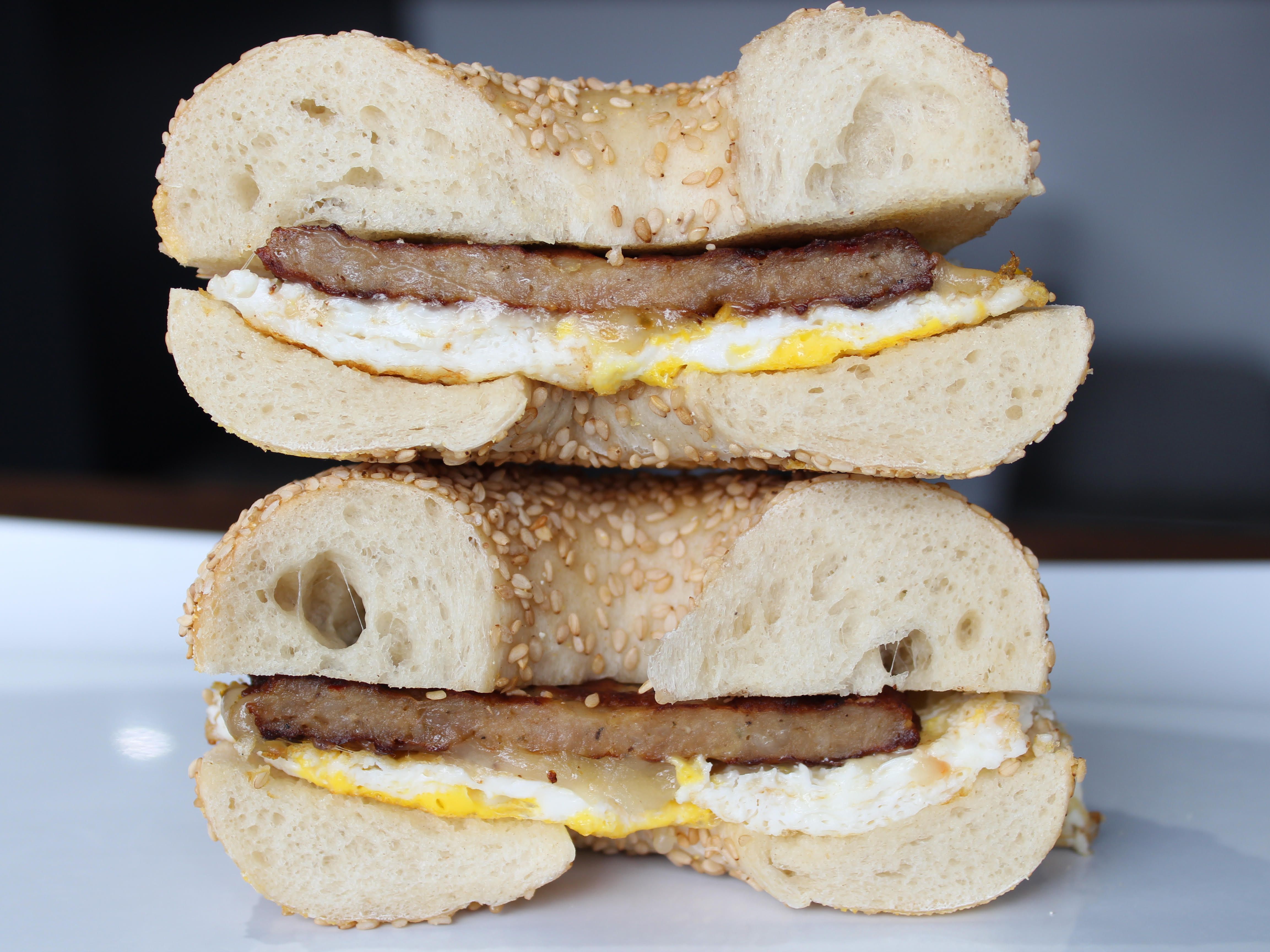 Sausage, Egg & Cheese Sandwich.