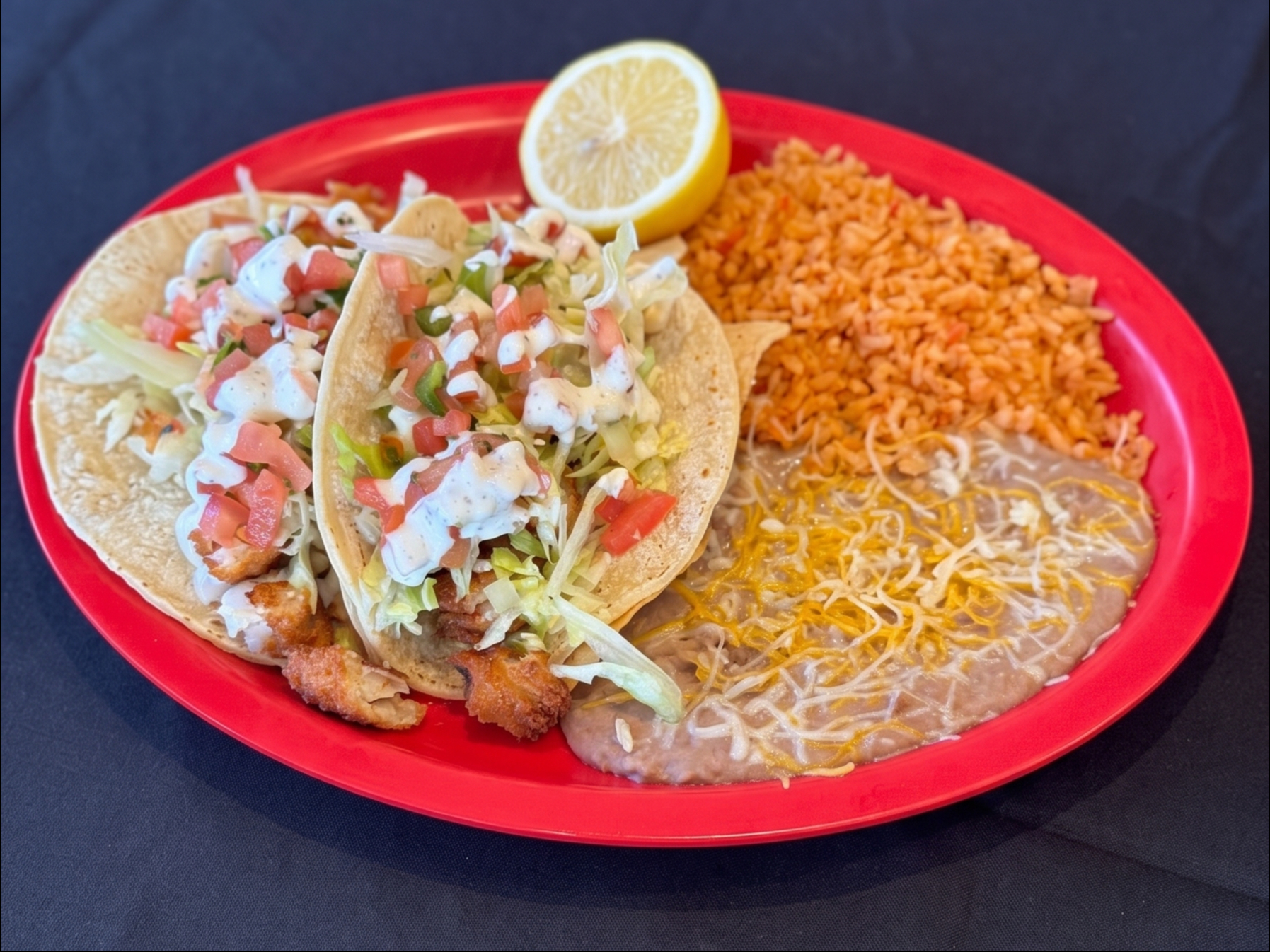 #14 2 Fish Tacos Plate