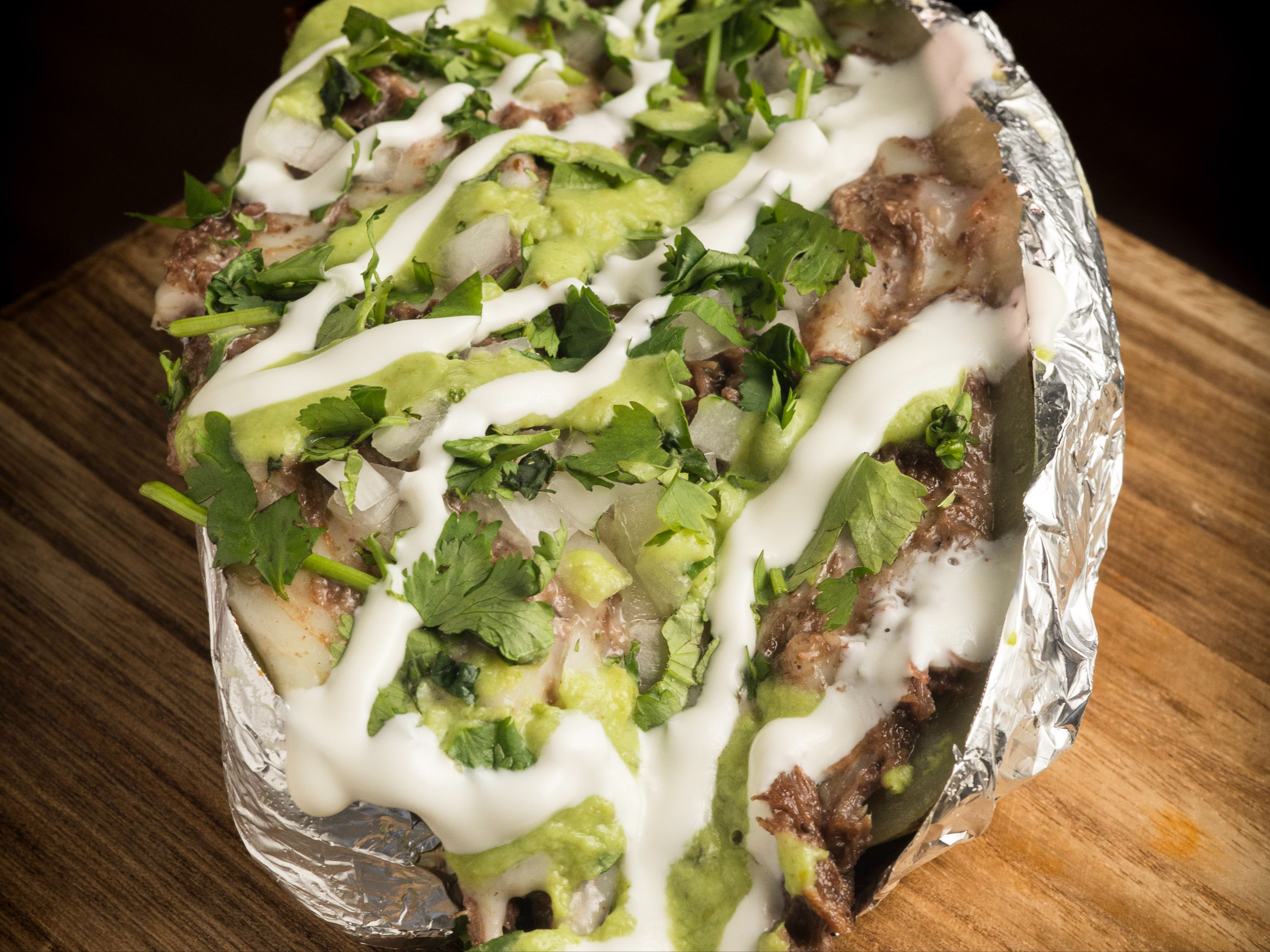 Al Pastor Baked Potato.