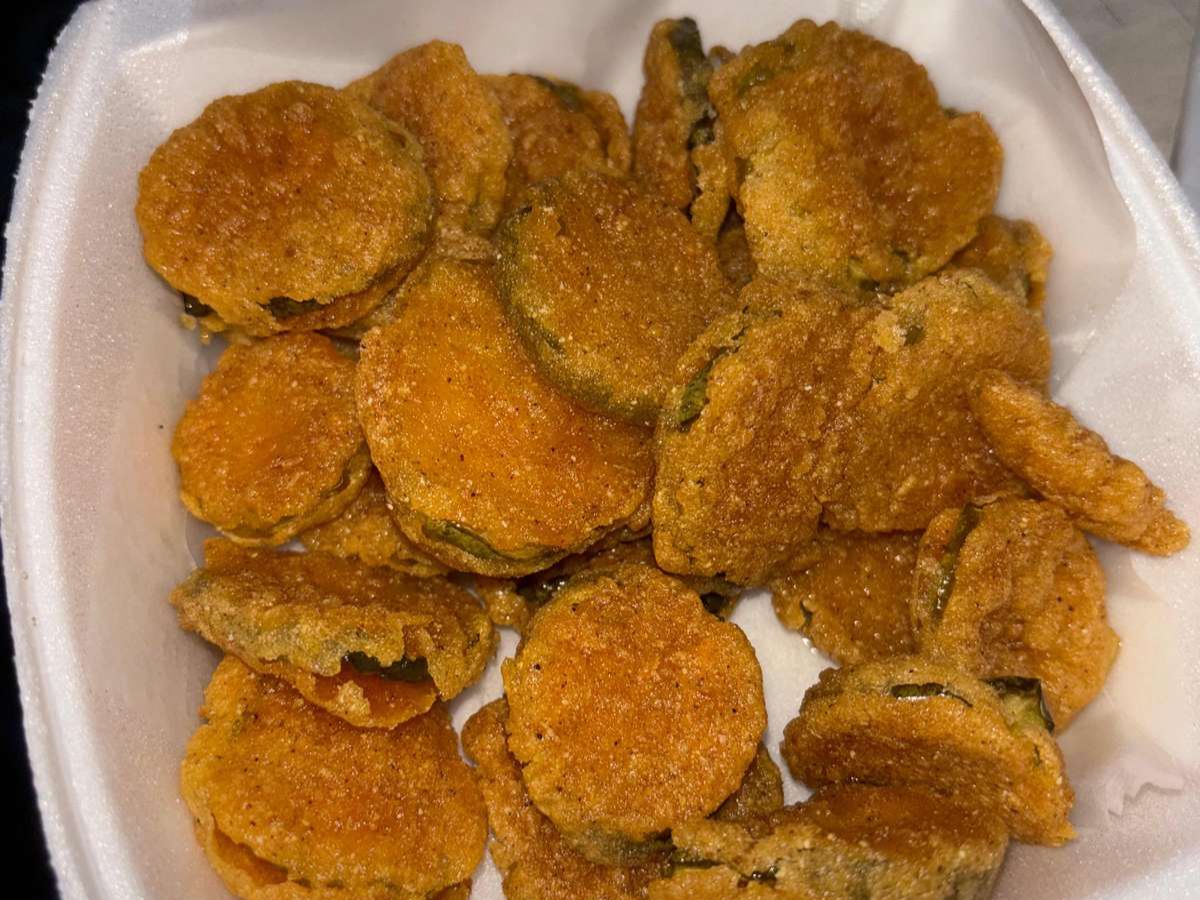 Side Fried Dill Pickles.