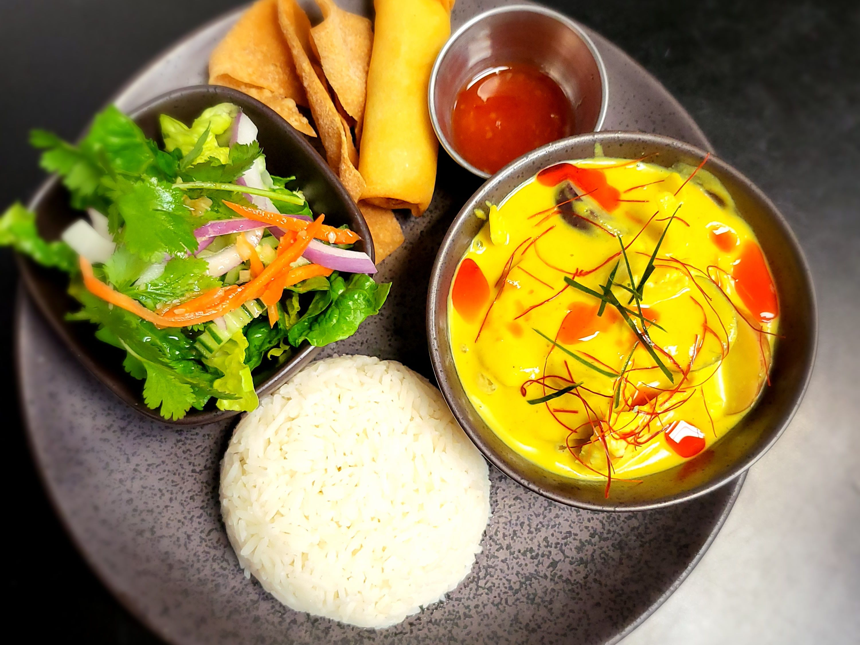 Yellow Curry Lunch.