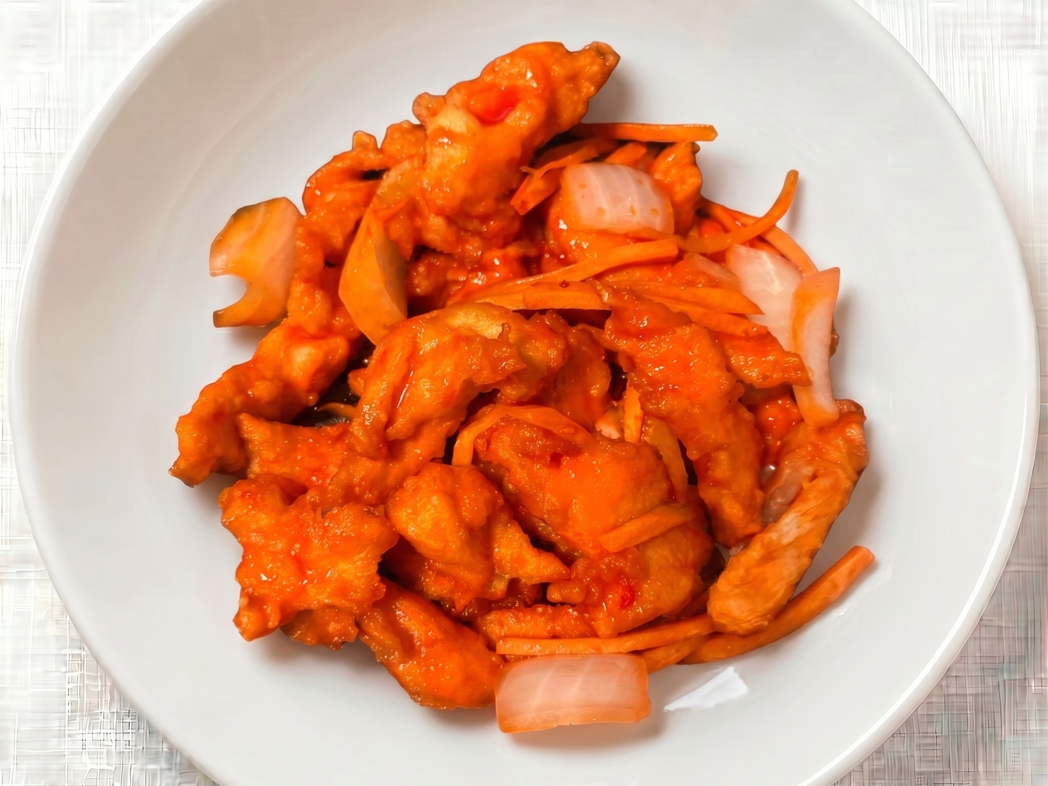 Sweet And Sour Chicken.