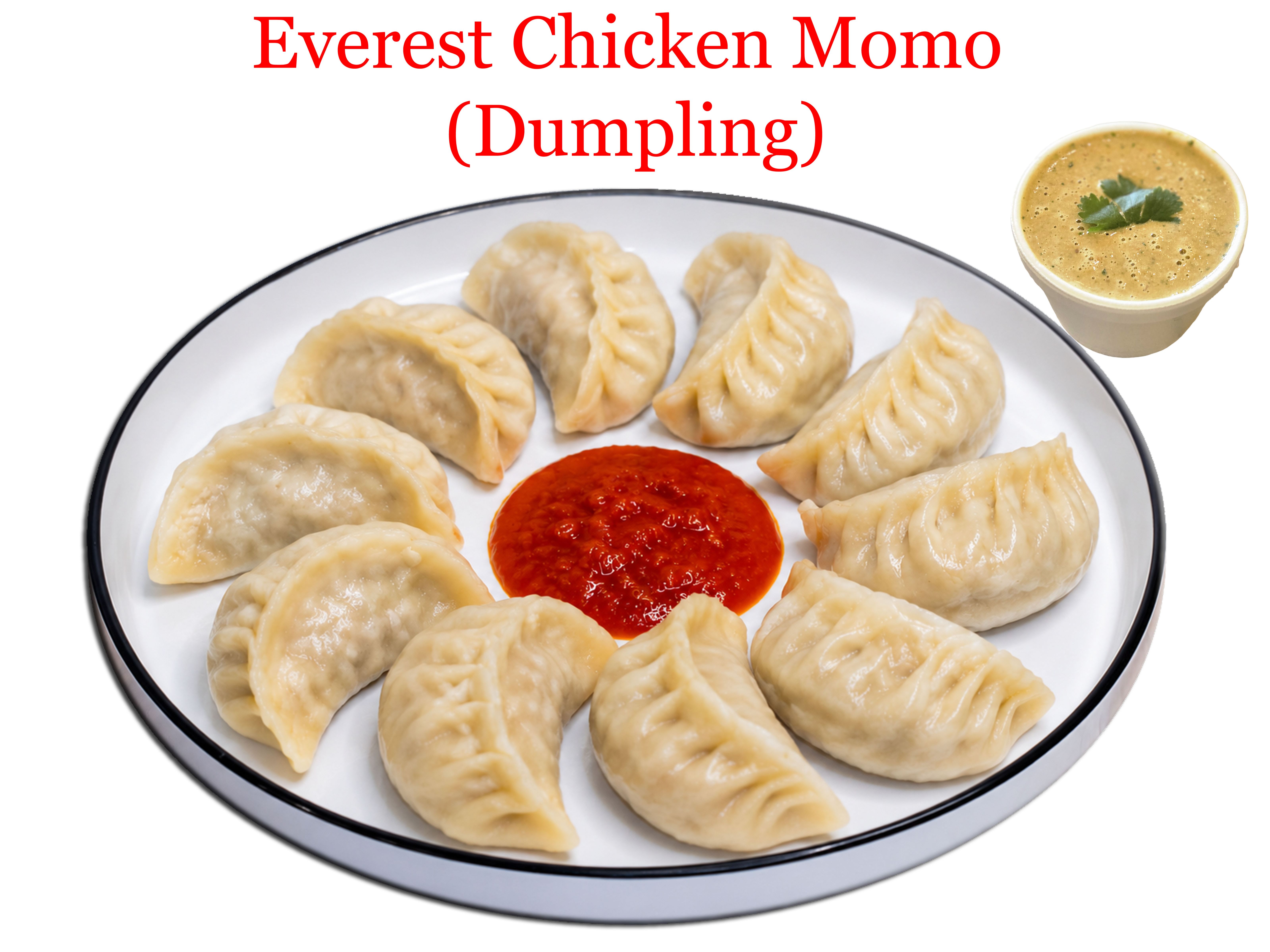 Everest Chicken MoMo Steamed (Chicken Dumplings) 10 Pcs.