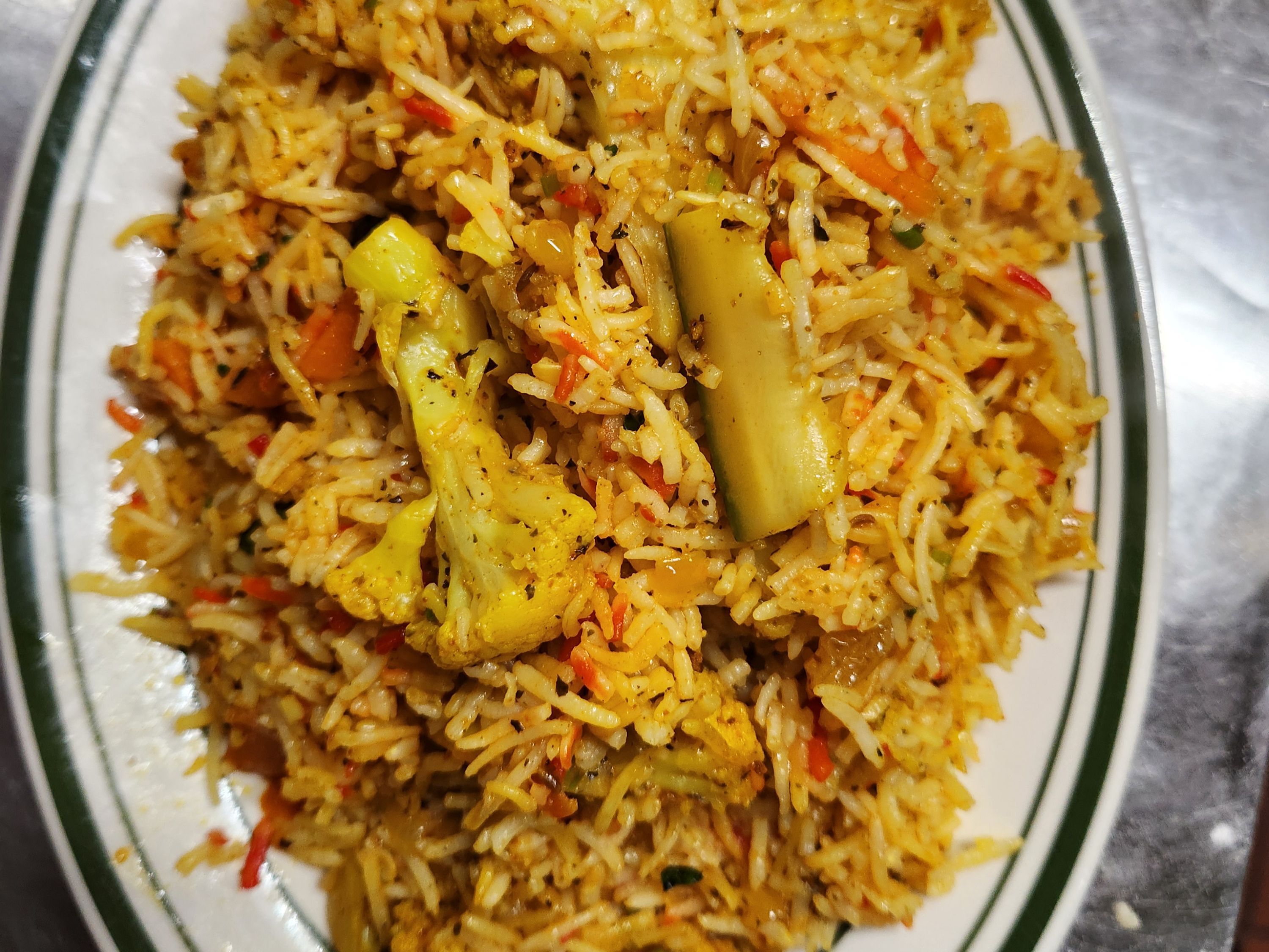 Vegetable Biryani.