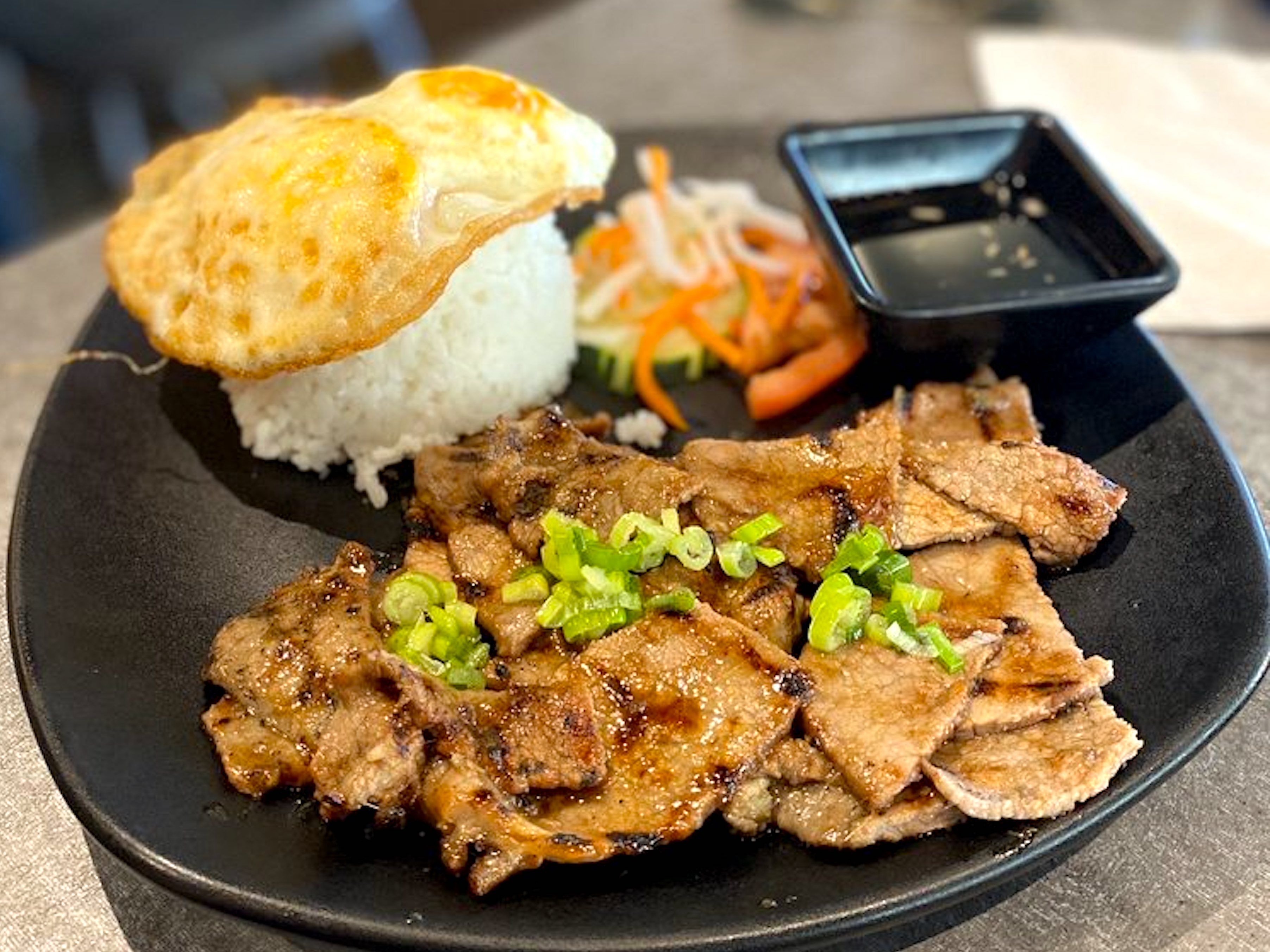 Grilled Pork Rice Eggs.