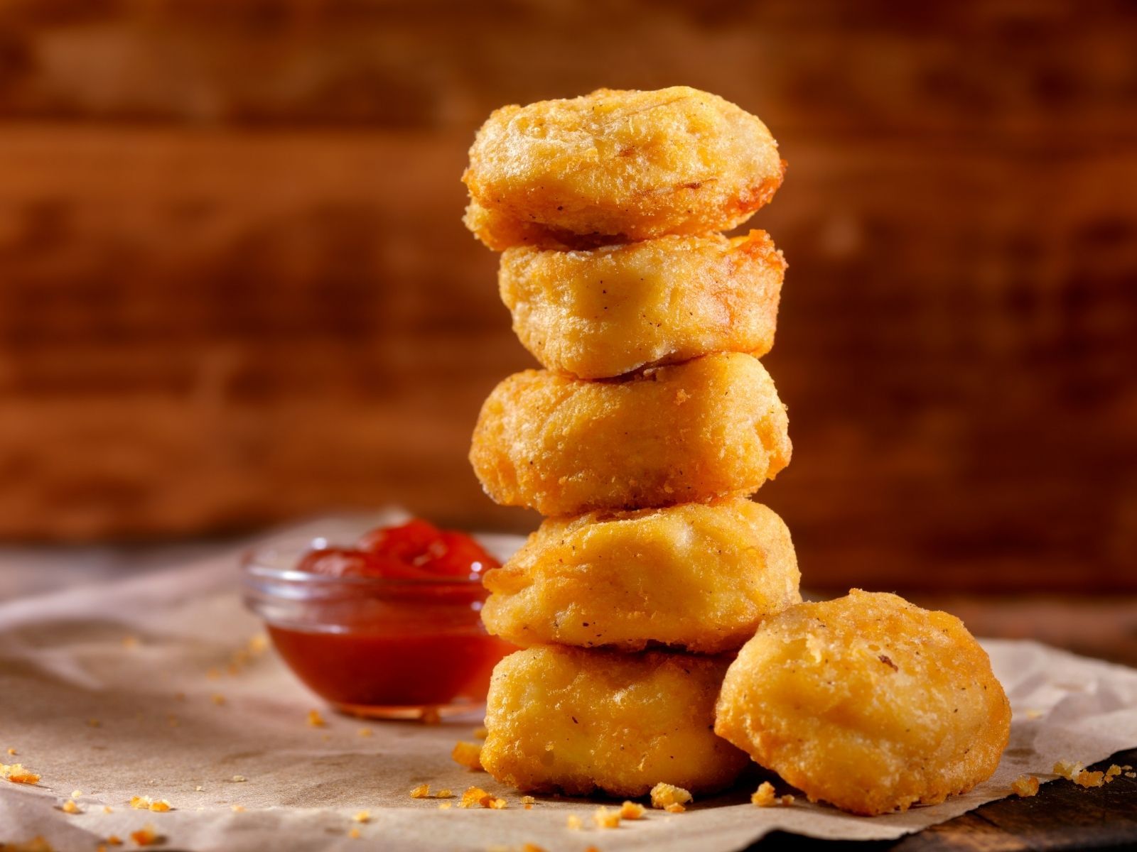 6 Pc Kid Chicken Nuggets.