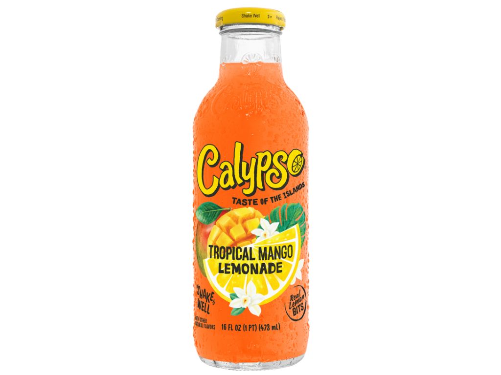 Calypso Tropical Mango Lemonade 16 oz bot.