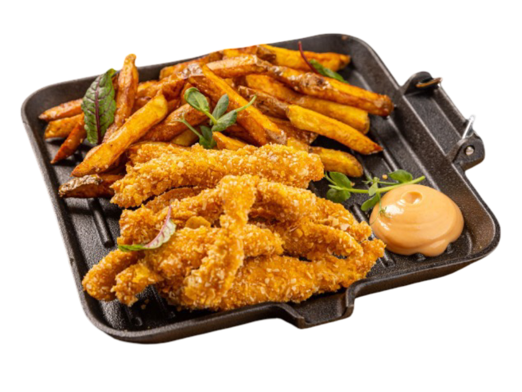 4 Tenders. & Fries.