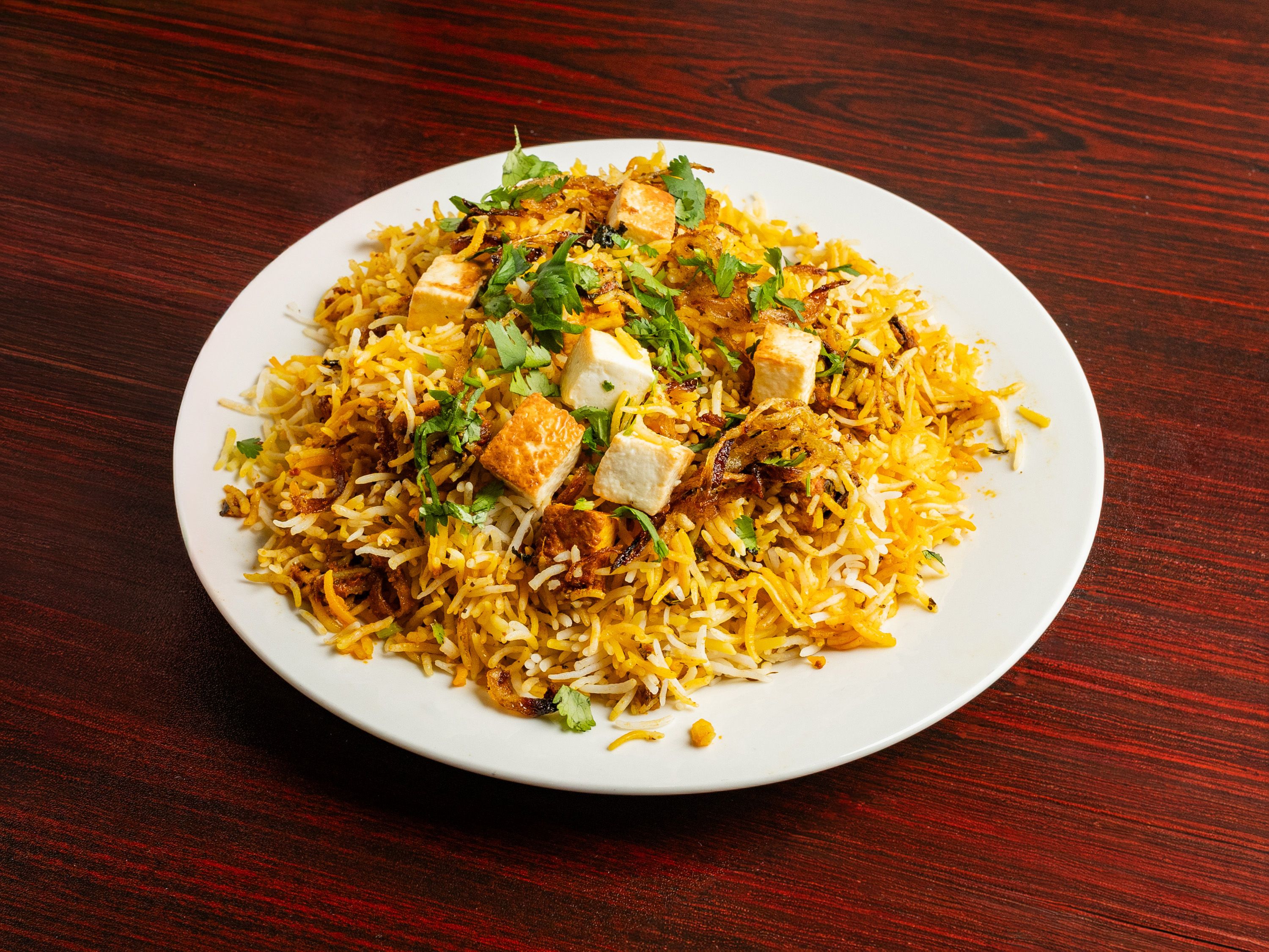 Paneer Biryani.