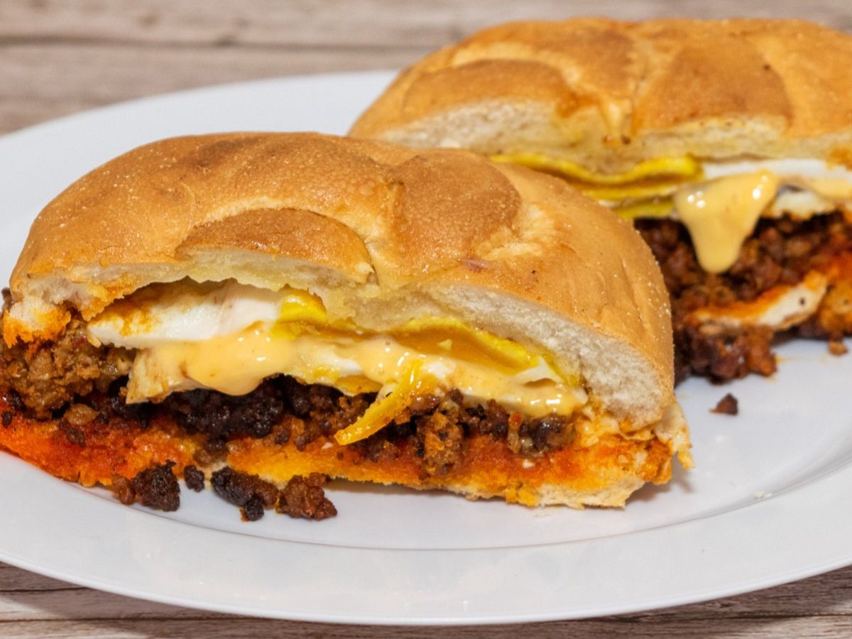 Chorizo, Egg & Cheese Sandwich.