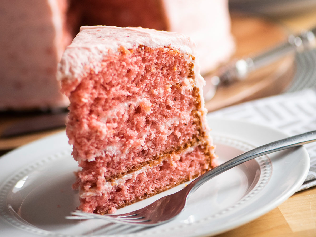 Dave's Famous Strawberry Cake.