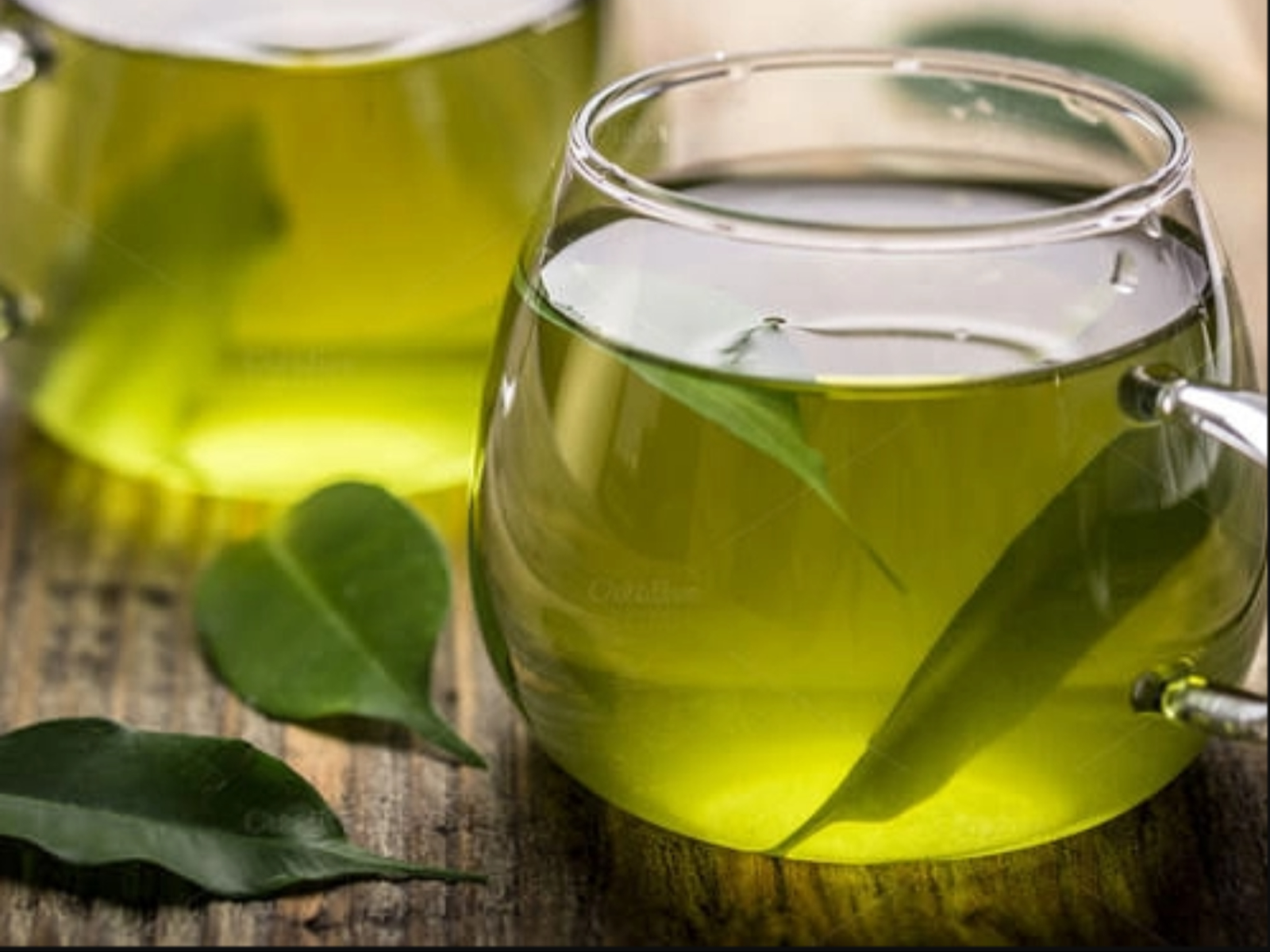 Hot Organic Green Tea.