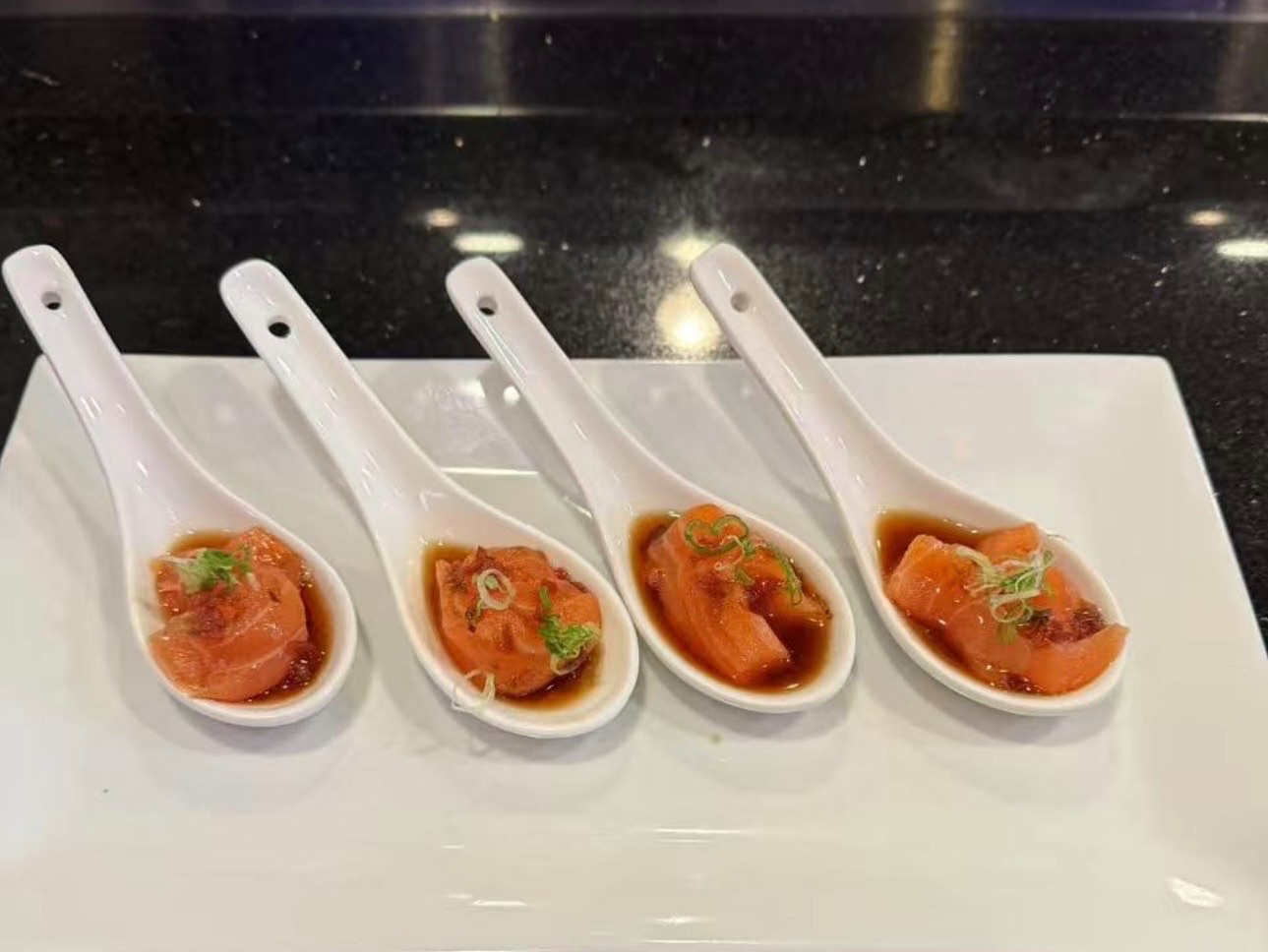 Salmon Carpaccio*.