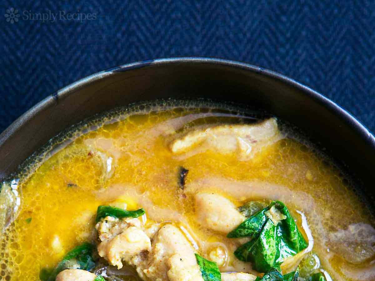 Chicken Basil Coconut Curry.