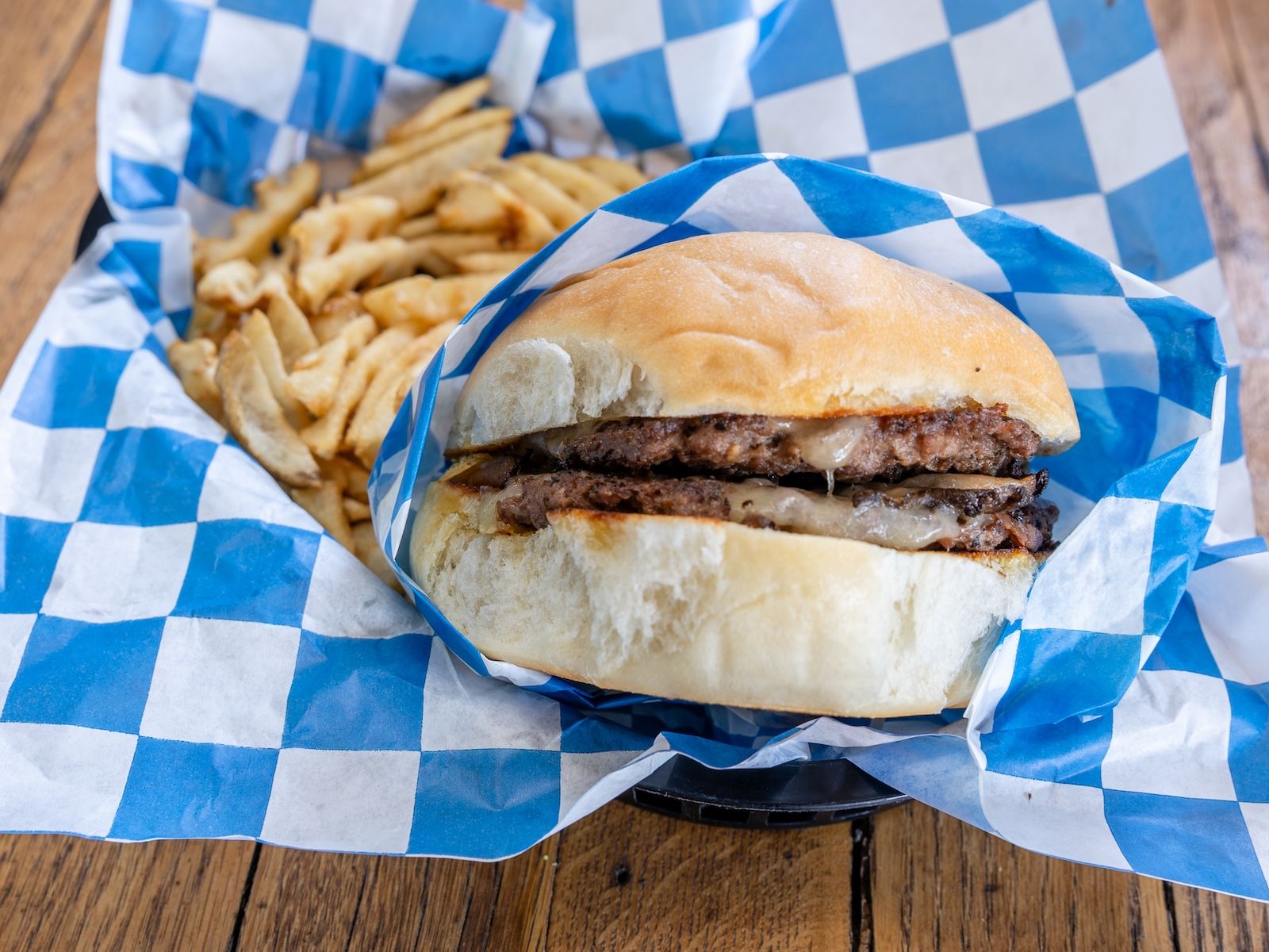 Mushroom Swiss Burger.