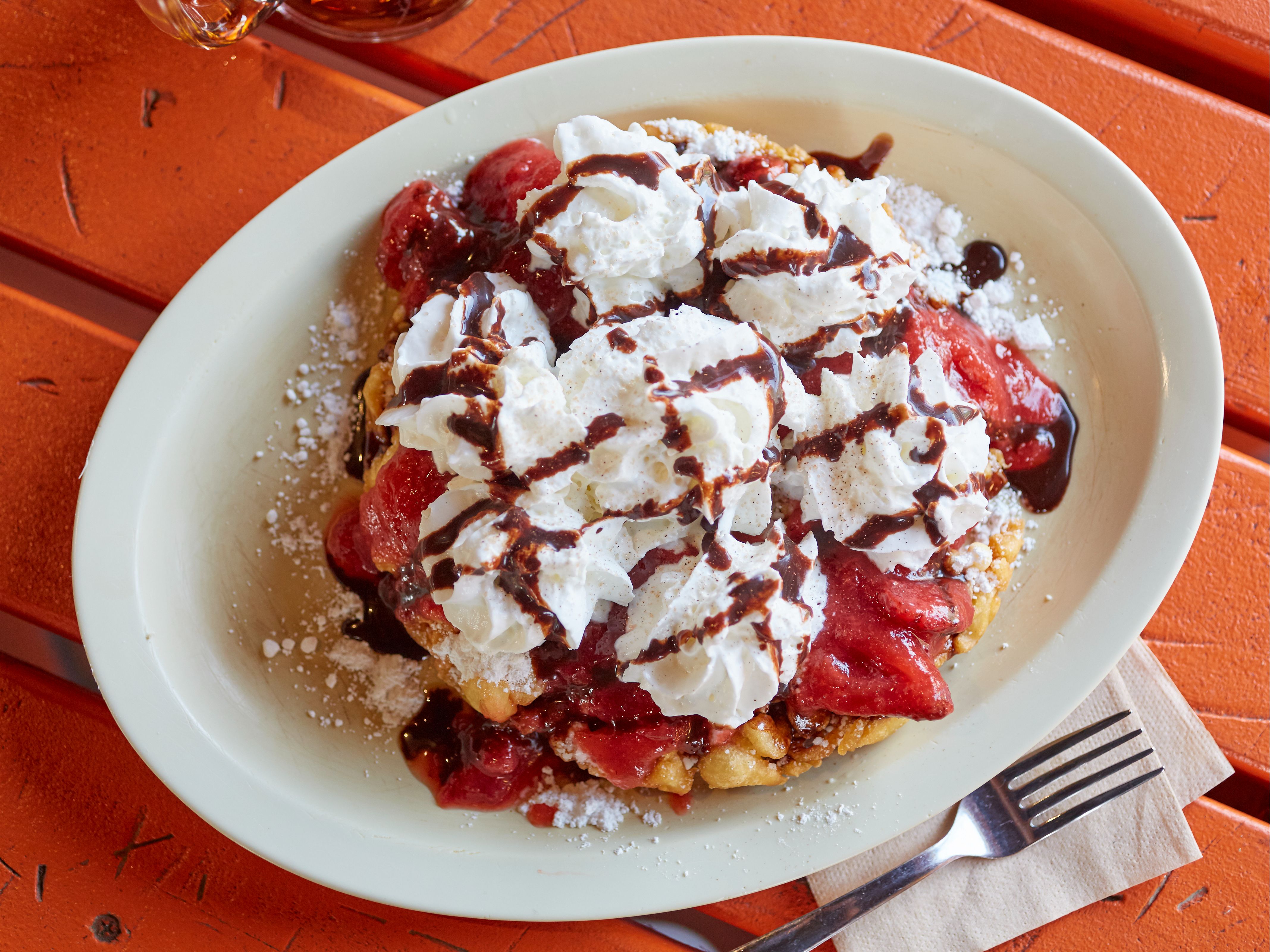 Powdered Sugar Funnel Cake.