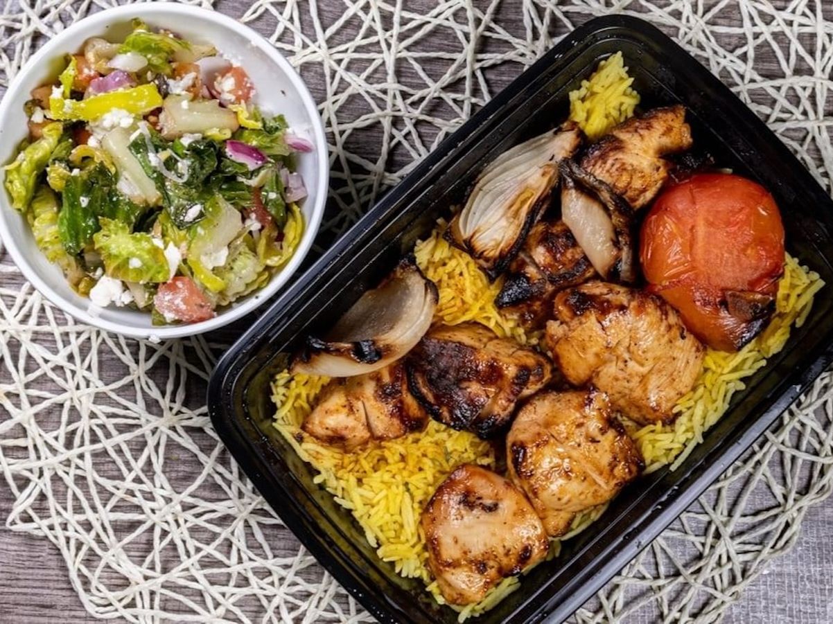 Chicken Kabab Plate.