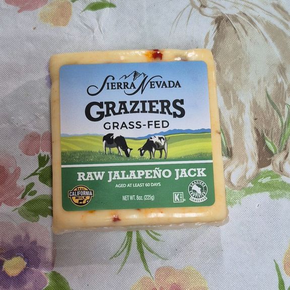 Raw Milk Jalapeno Jack  Cheddar Cheese 8 Oz