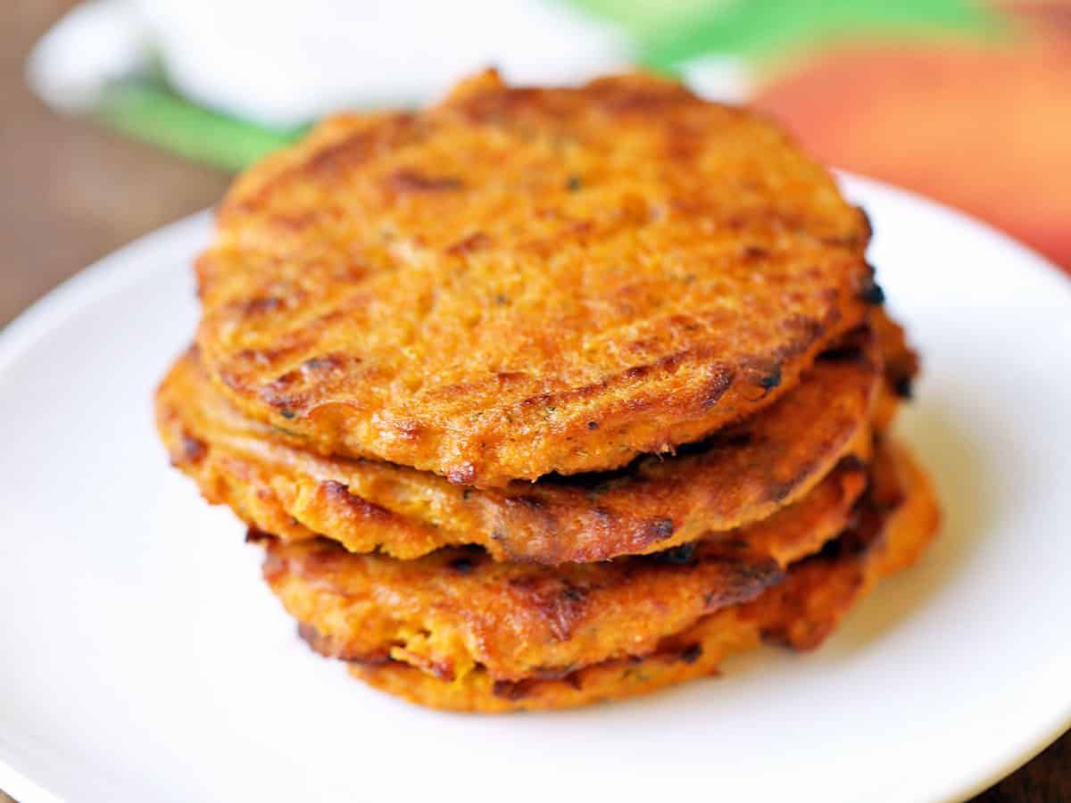 Grilled Sweet Potato Veggie Pattie.