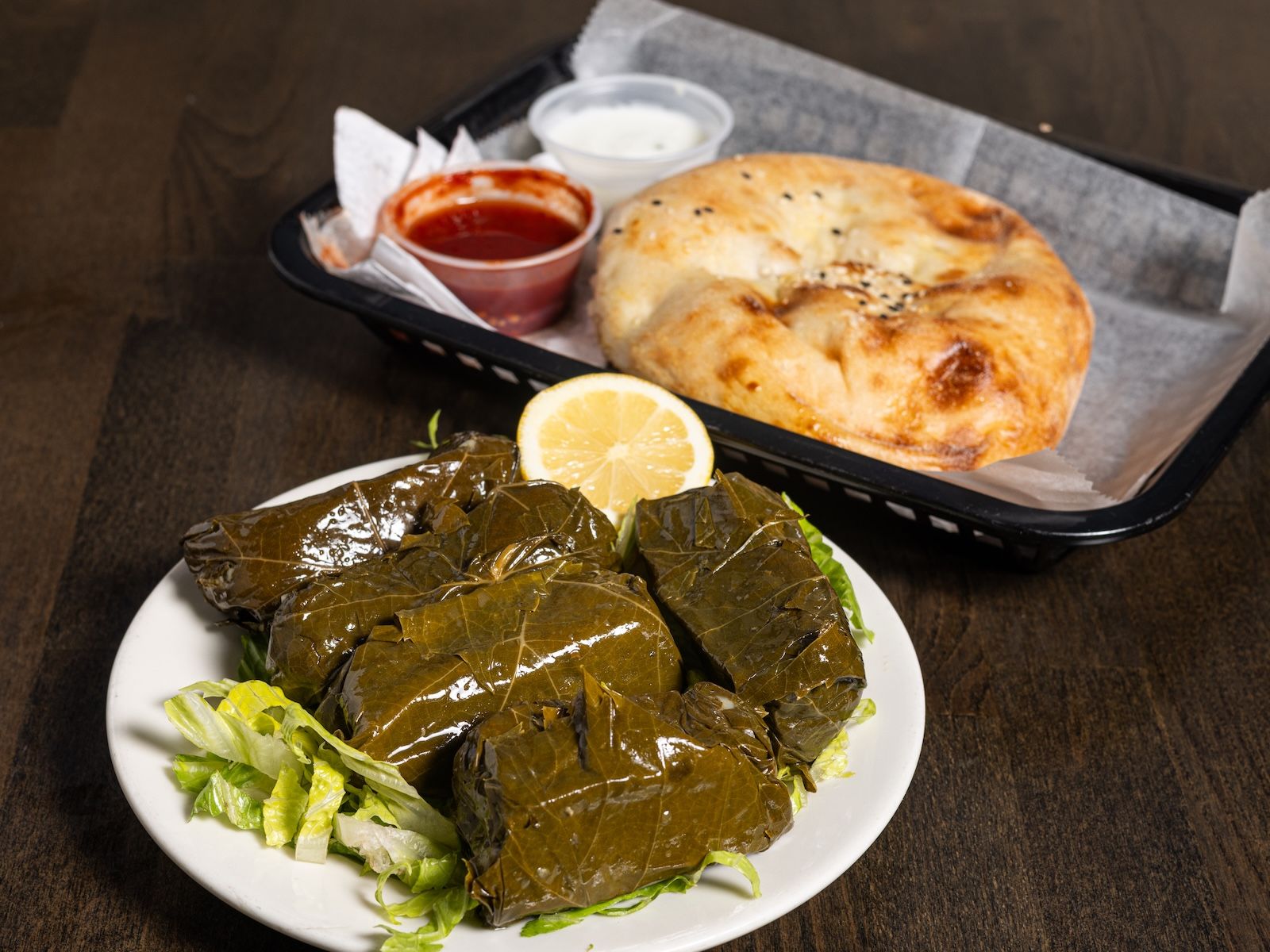 Stuffed Grape Leaves.