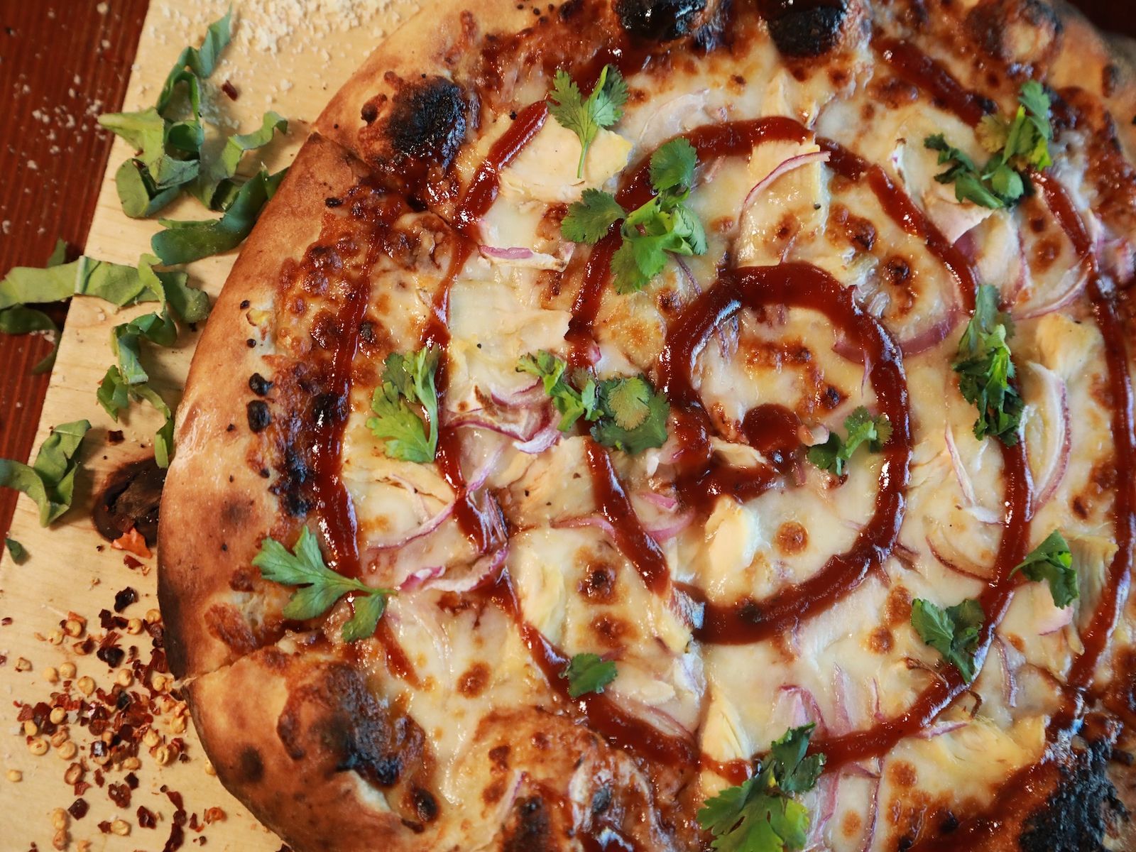 Mini Spicy Buffalo Chicken Pizza