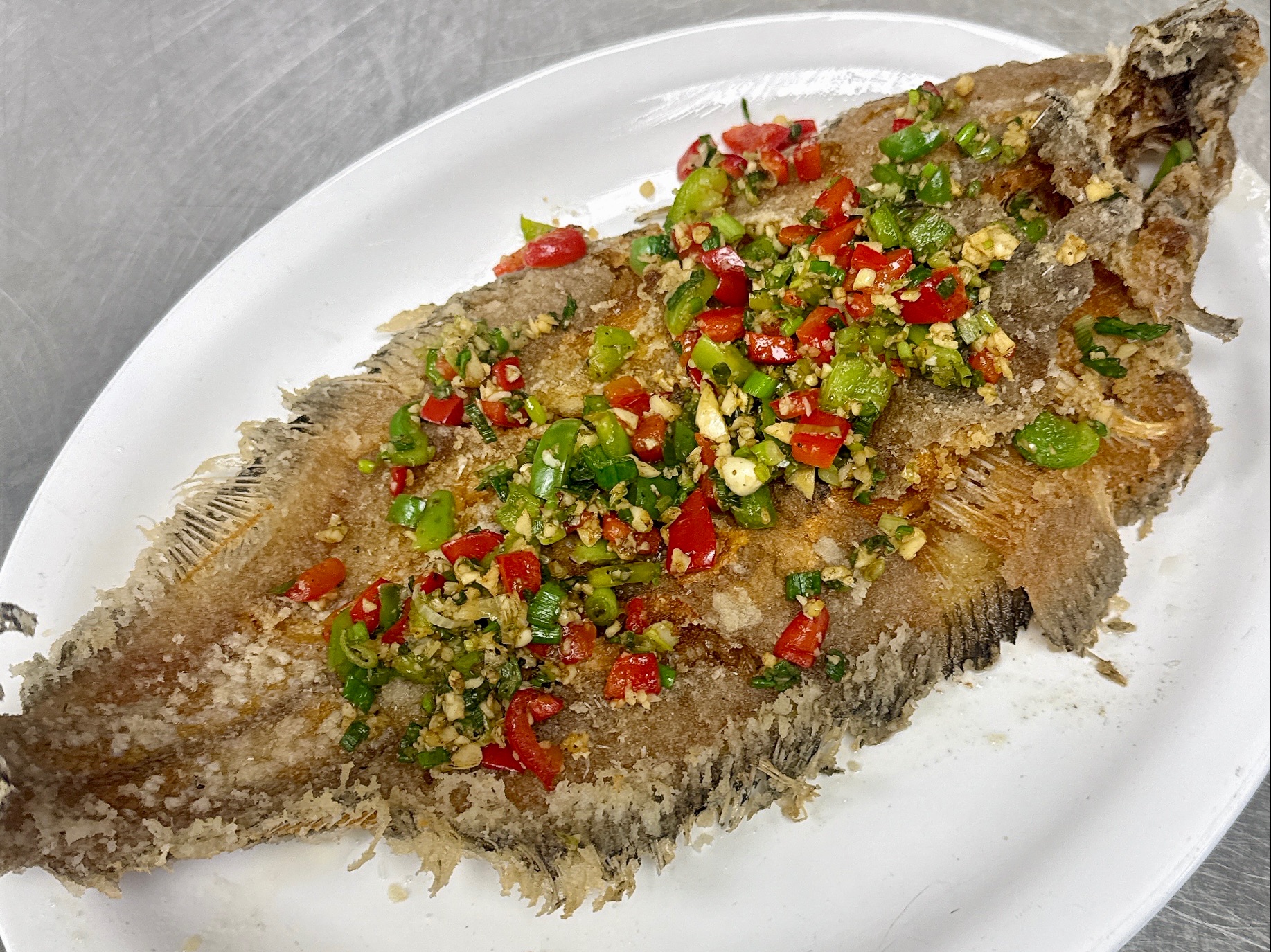 Salt & Pepper Flounder.