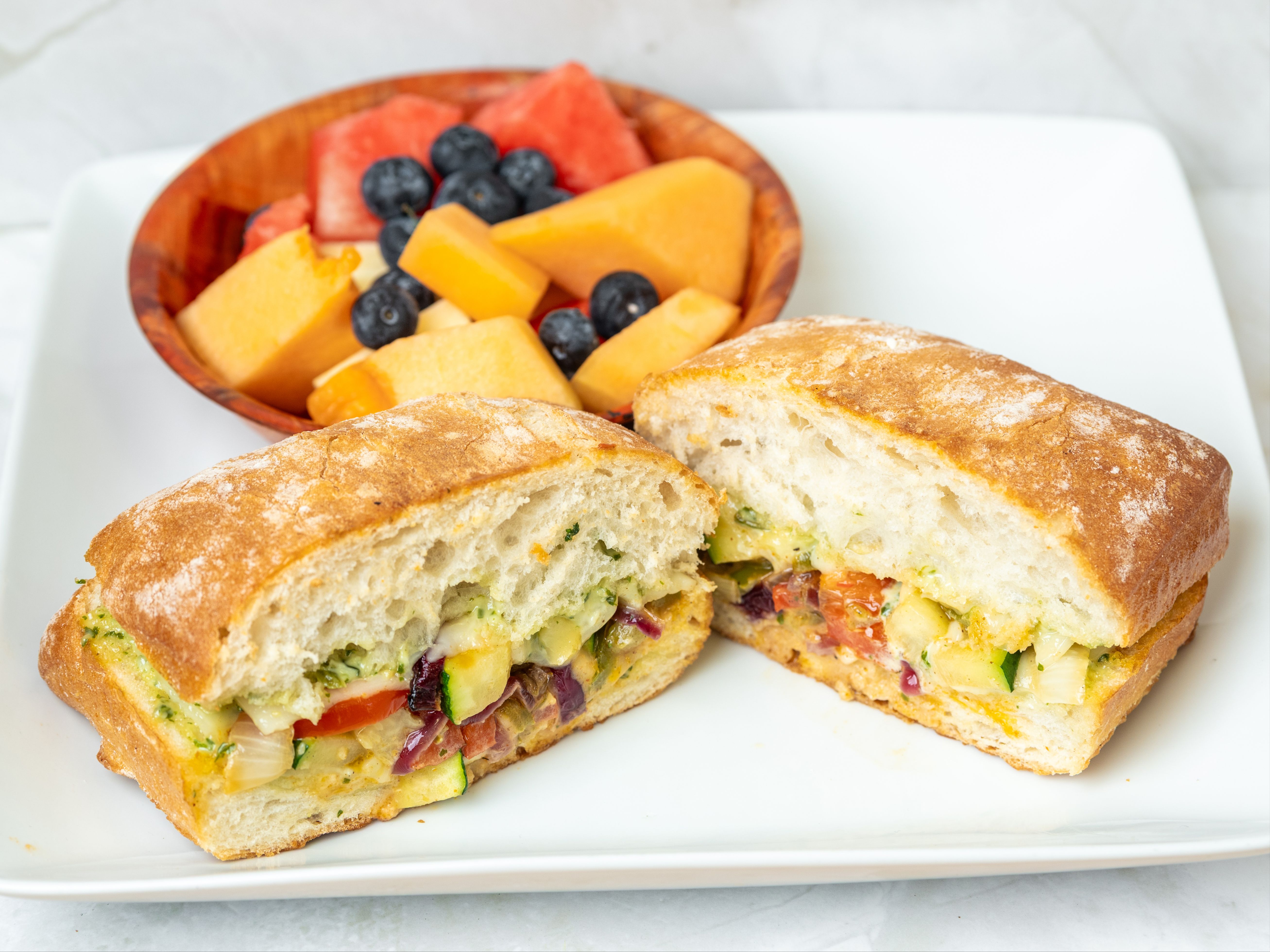 Roasted Veggie Sandwich.