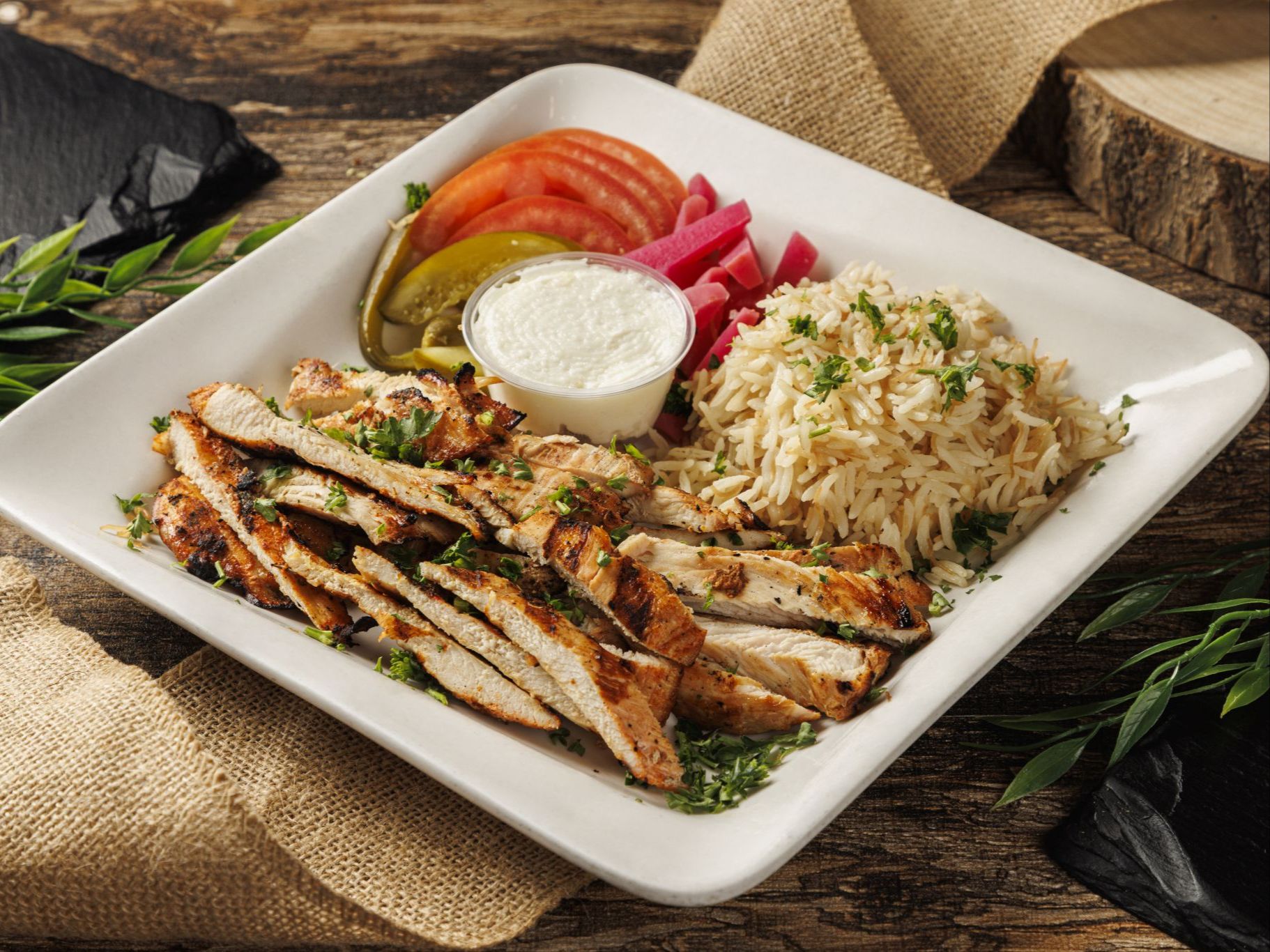 Grilled Chicken Plate.